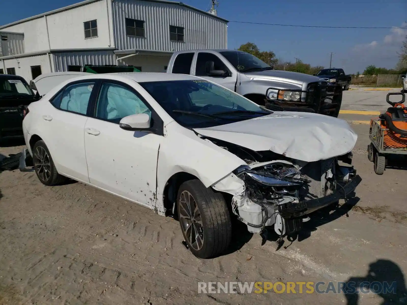 1 Photograph of a damaged car 5YFBURHE3KP919985 TOYOTA COROLLA 2019