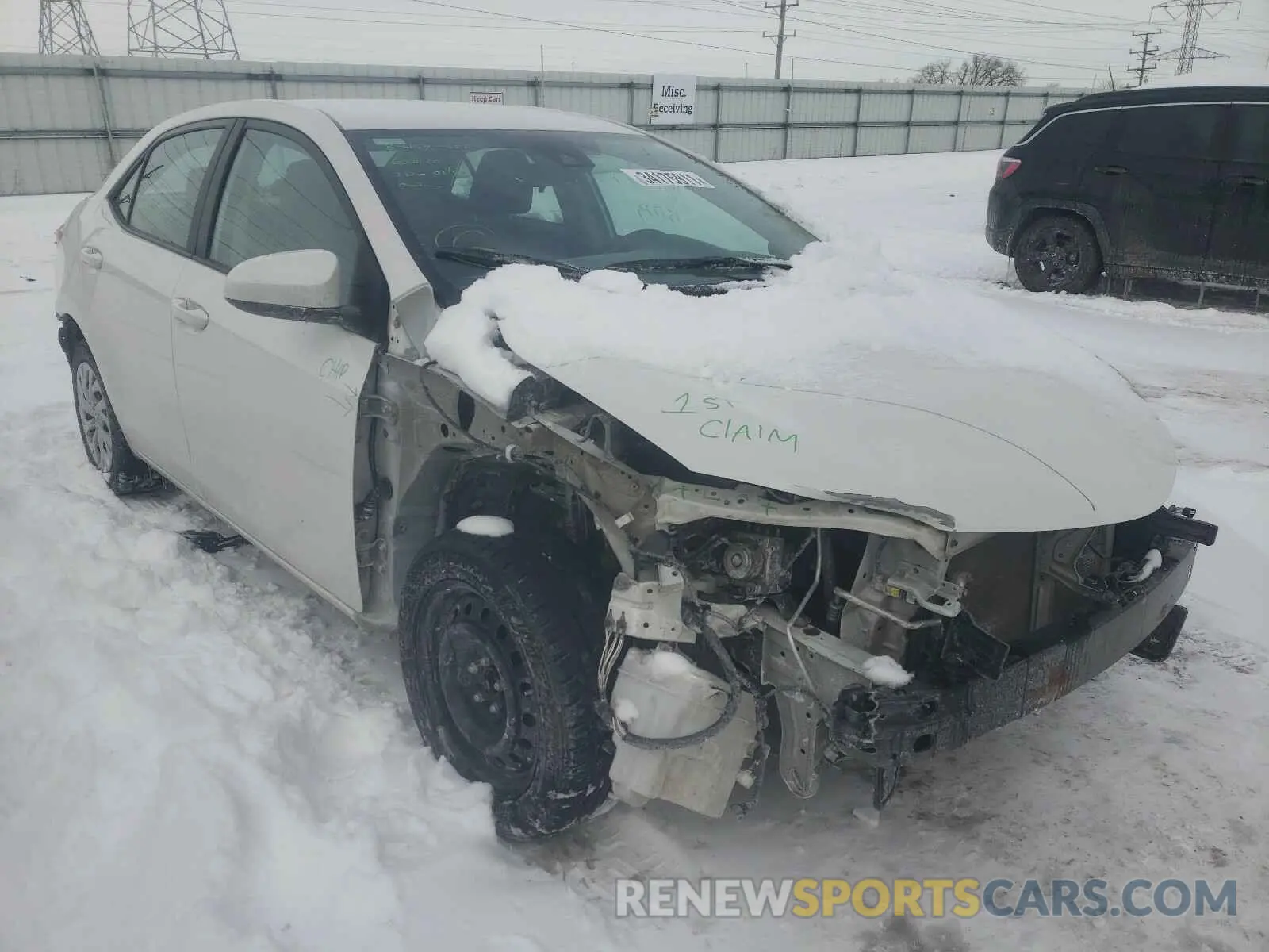 1 Photograph of a damaged car 5YFBURHE3KP923809 TOYOTA COROLLA 2019