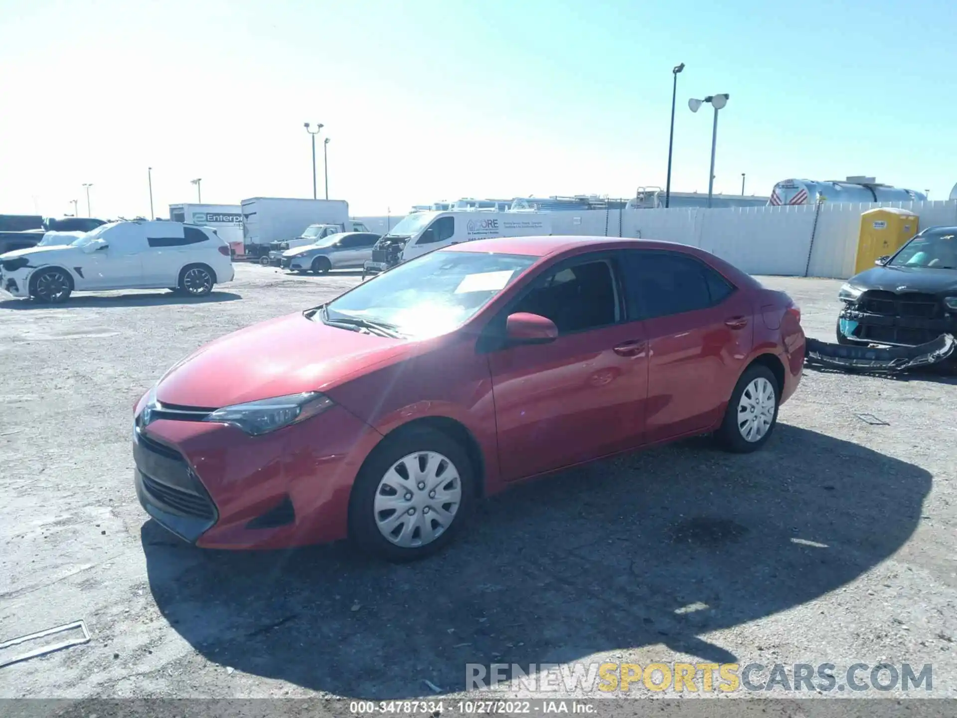 2 Photograph of a damaged car 5YFBURHE3KP925091 TOYOTA COROLLA 2019