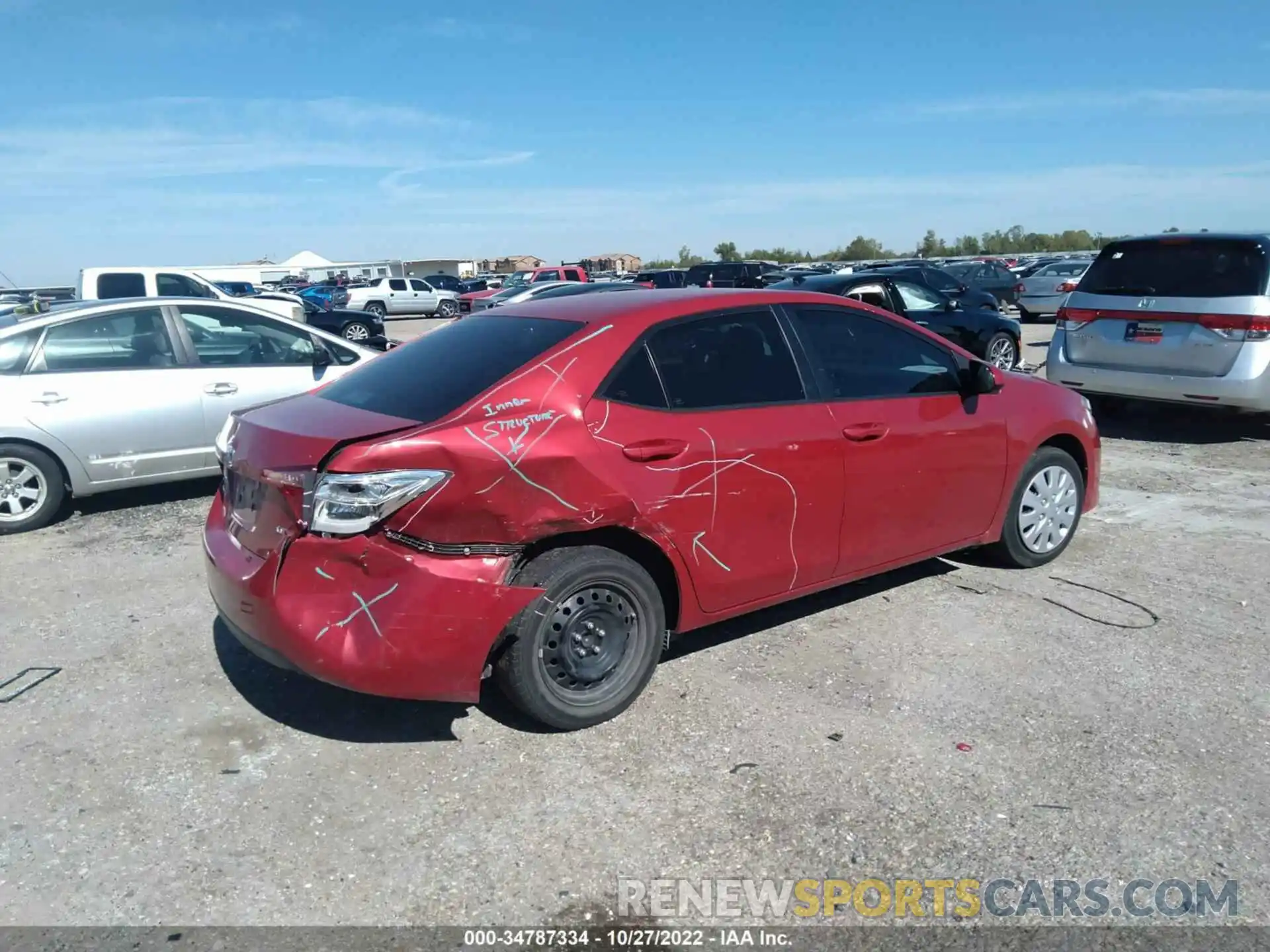 4 Photograph of a damaged car 5YFBURHE3KP925091 TOYOTA COROLLA 2019