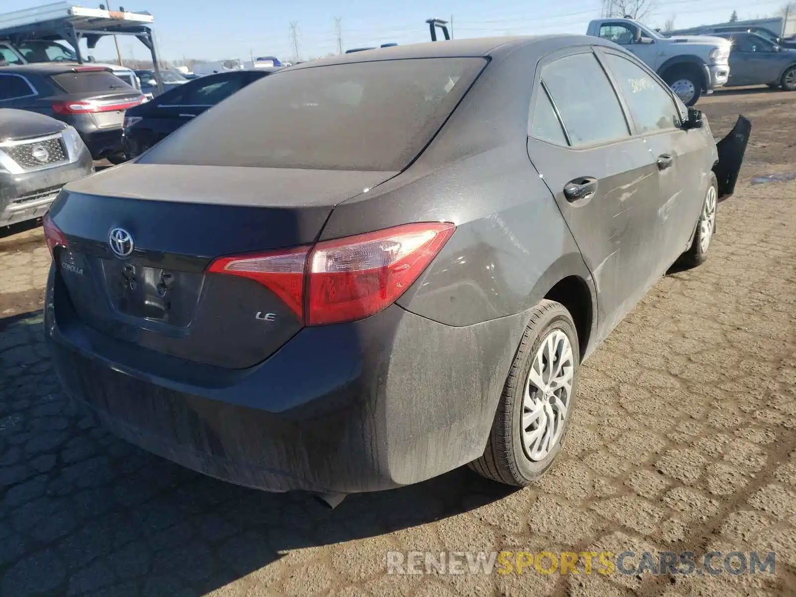 4 Photograph of a damaged car 5YFBURHE3KP925186 TOYOTA COROLLA 2019