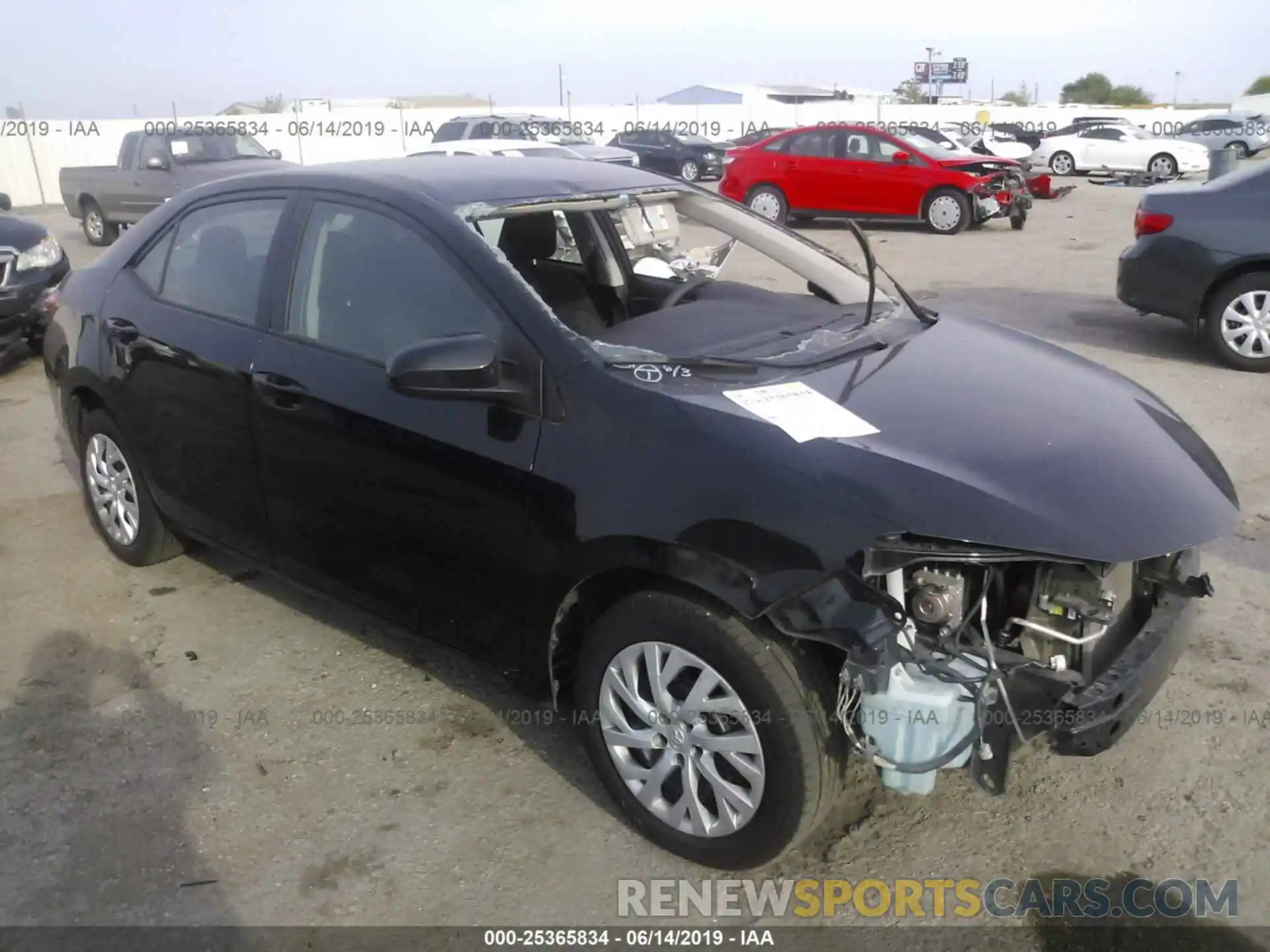 1 Photograph of a damaged car 5YFBURHE3KP925561 TOYOTA COROLLA 2019