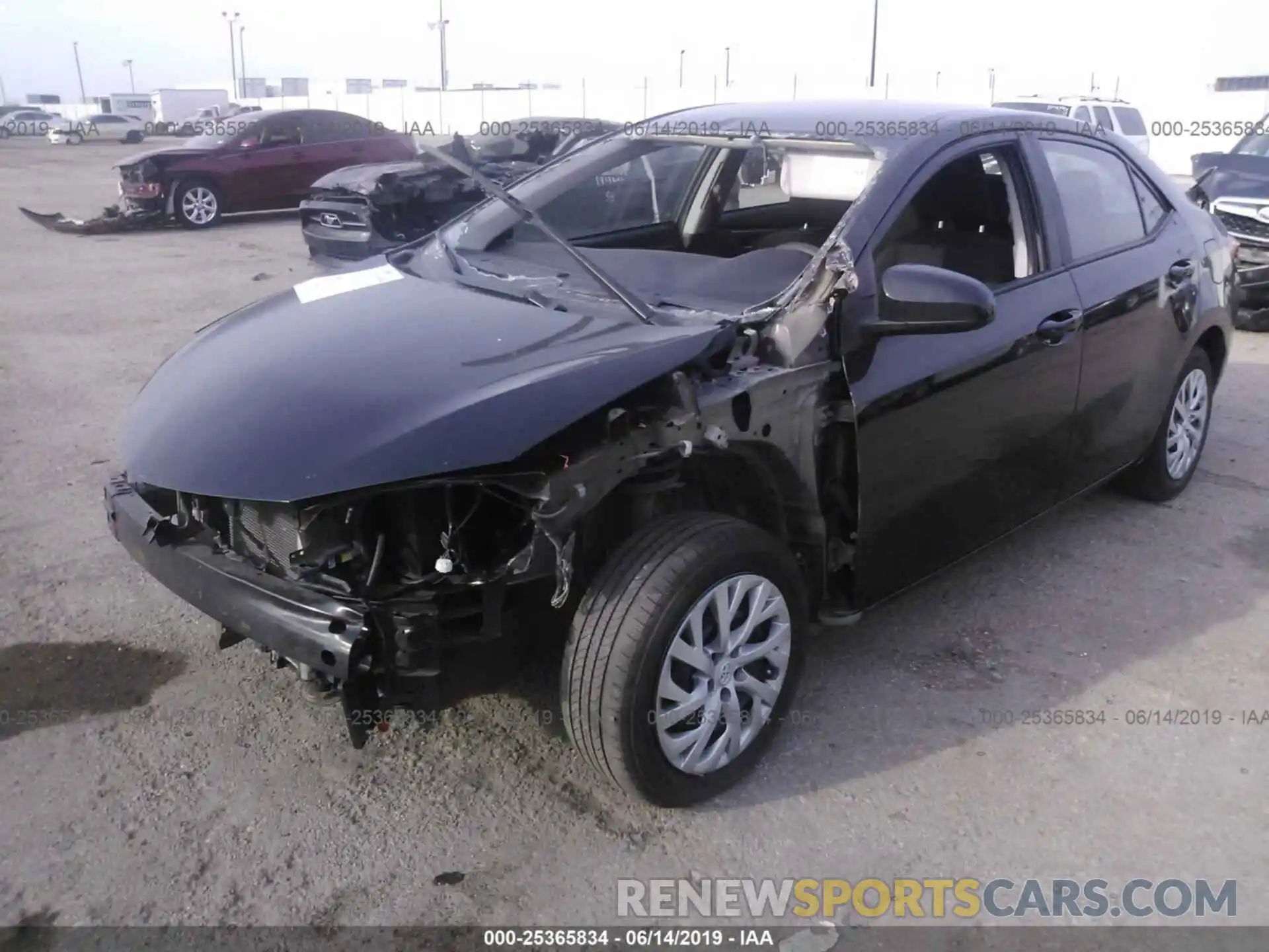 2 Photograph of a damaged car 5YFBURHE3KP925561 TOYOTA COROLLA 2019