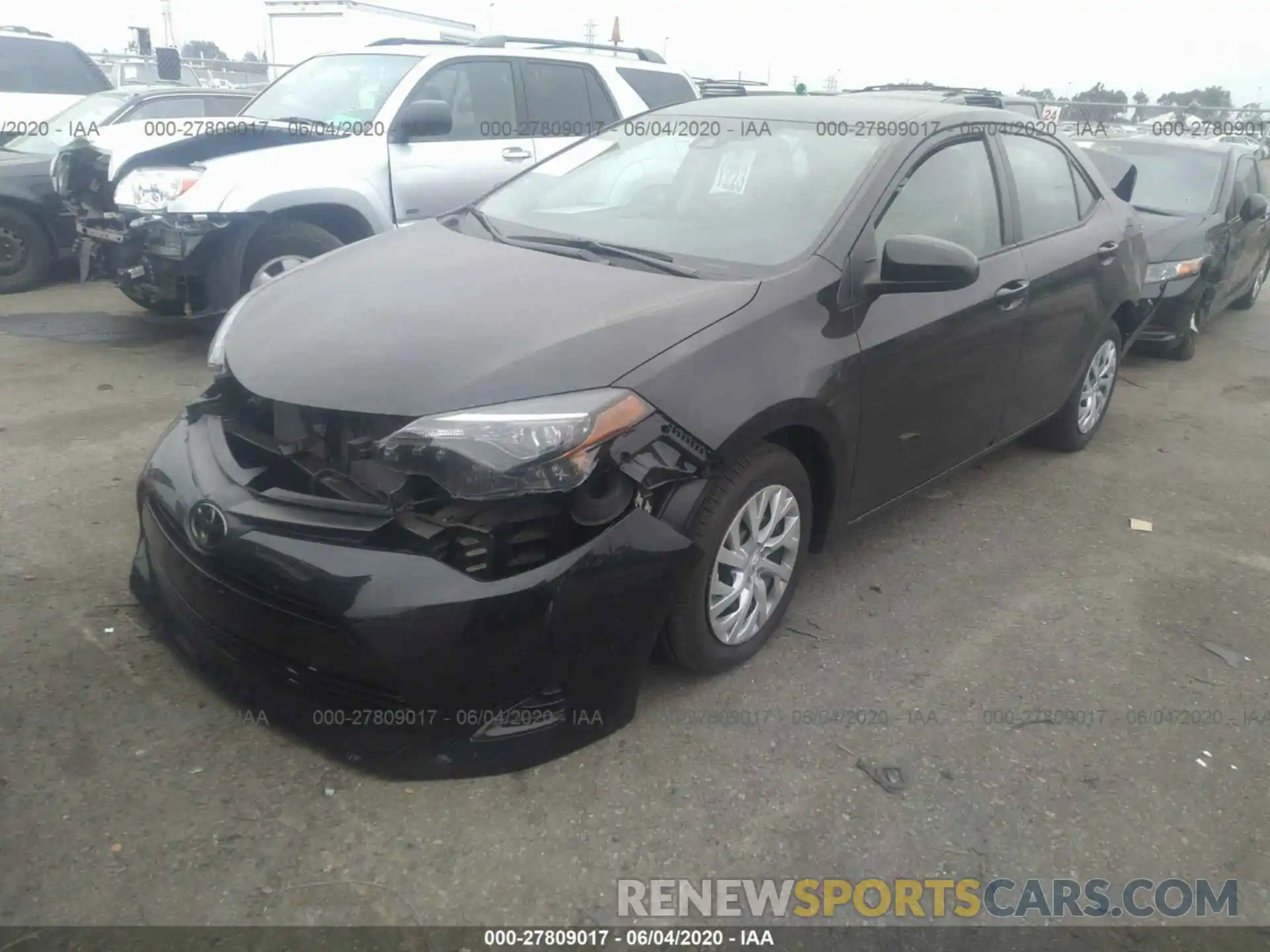 2 Photograph of a damaged car 5YFBURHE3KP926550 TOYOTA COROLLA 2019