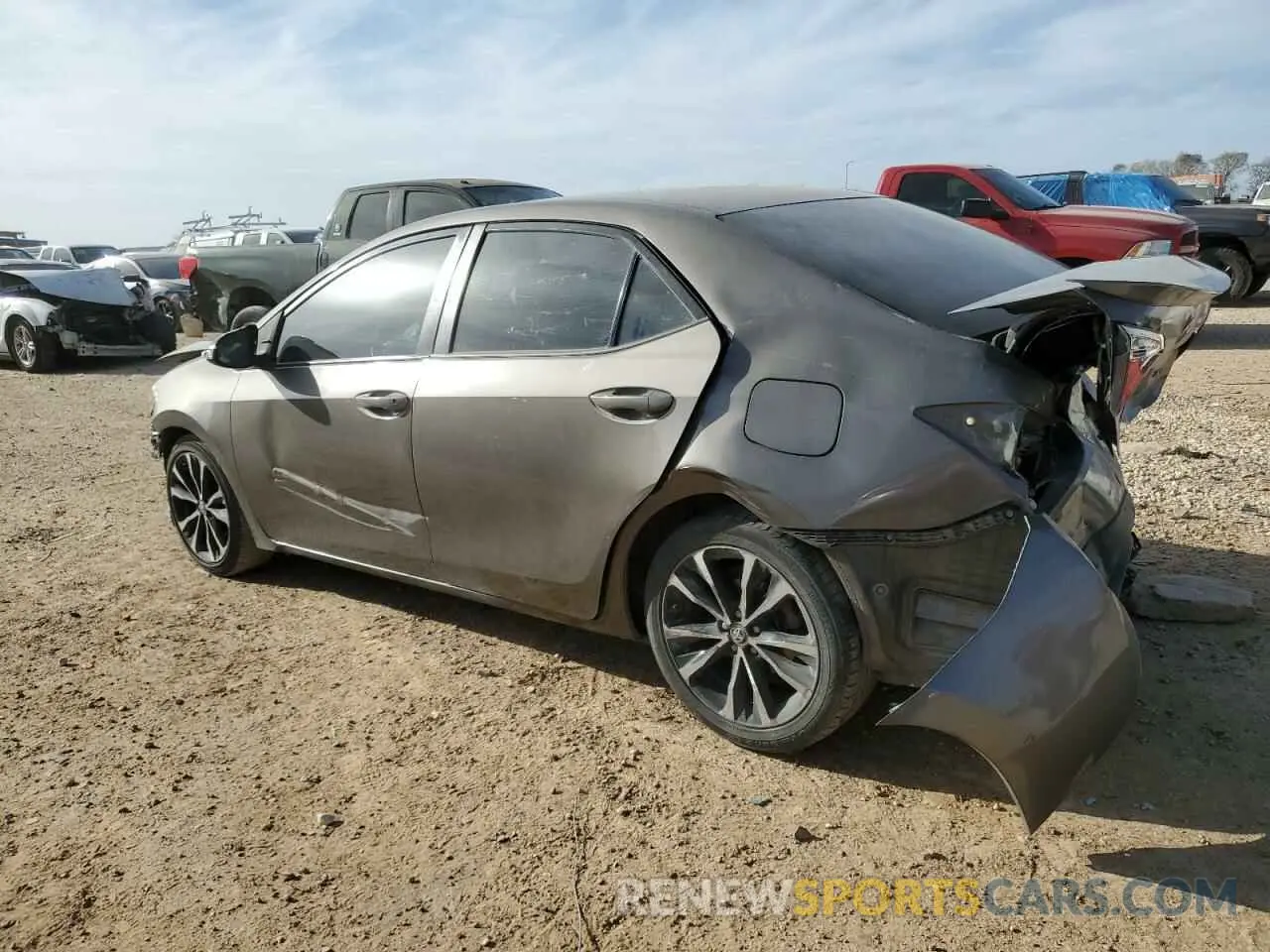 2 Photograph of a damaged car 5YFBURHE3KP927598 TOYOTA COROLLA 2019