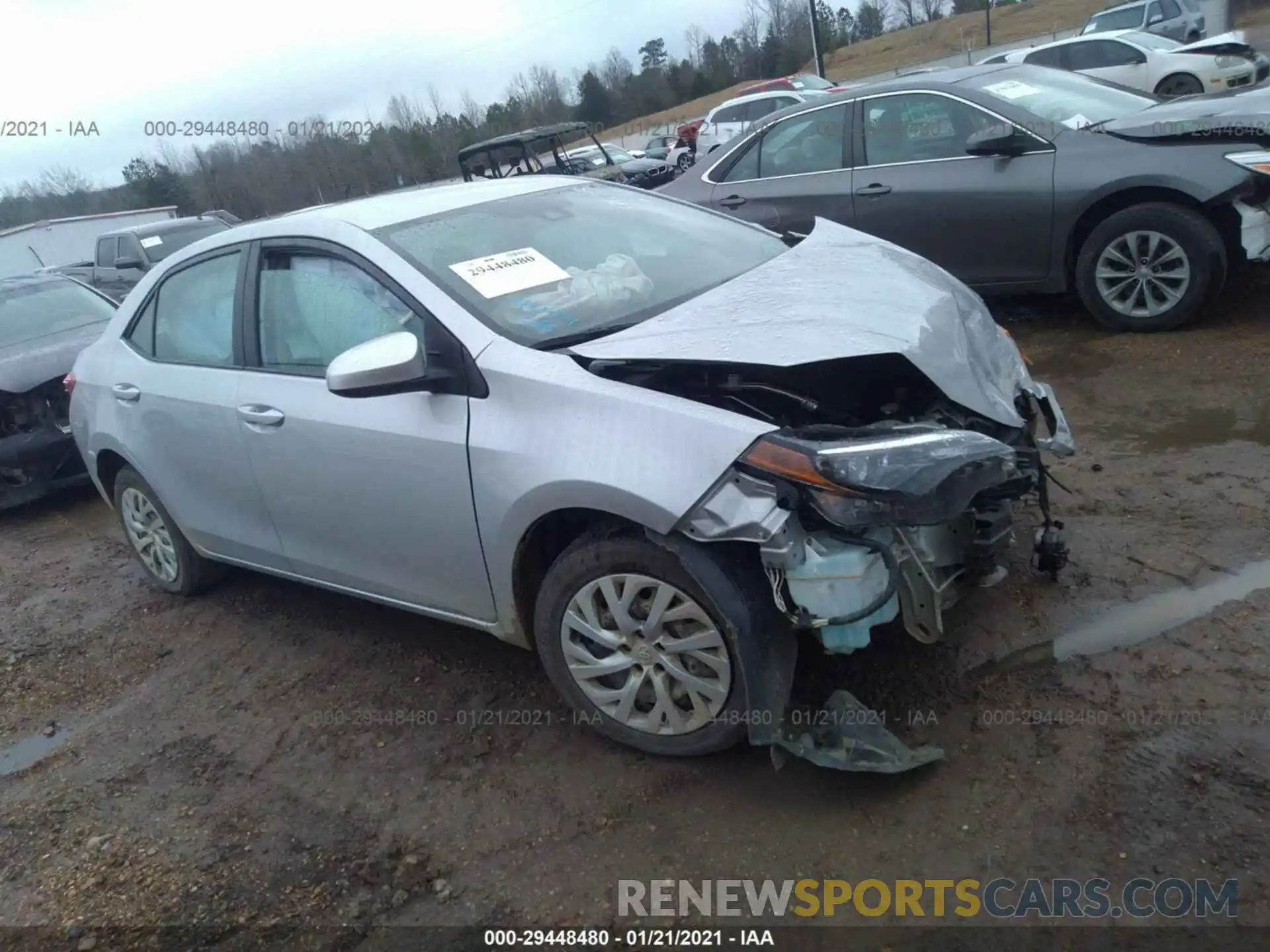 1 Photograph of a damaged car 5YFBURHE3KP928668 TOYOTA COROLLA 2019