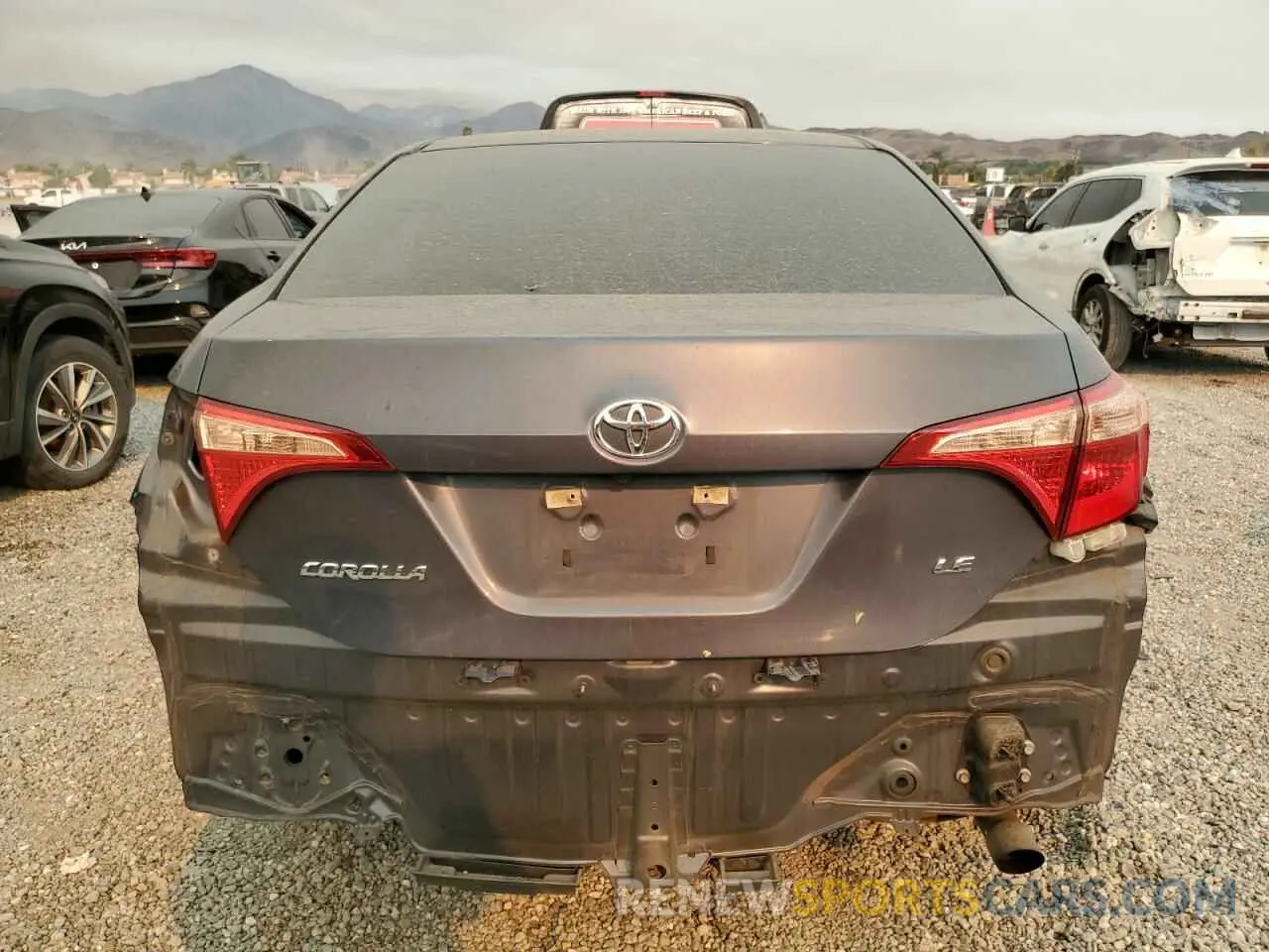 6 Photograph of a damaged car 5YFBURHE3KP933630 TOYOTA COROLLA 2019