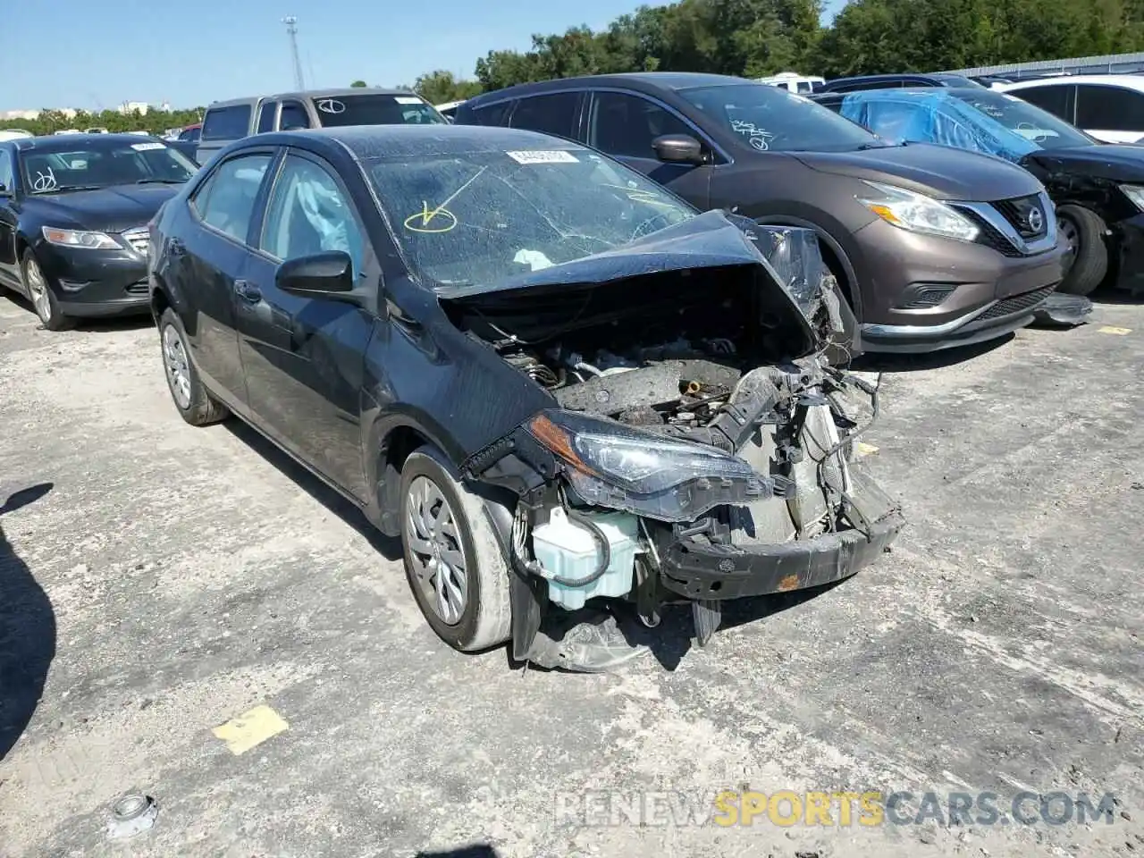 1 Photograph of a damaged car 5YFBURHE3KP935040 TOYOTA COROLLA 2019