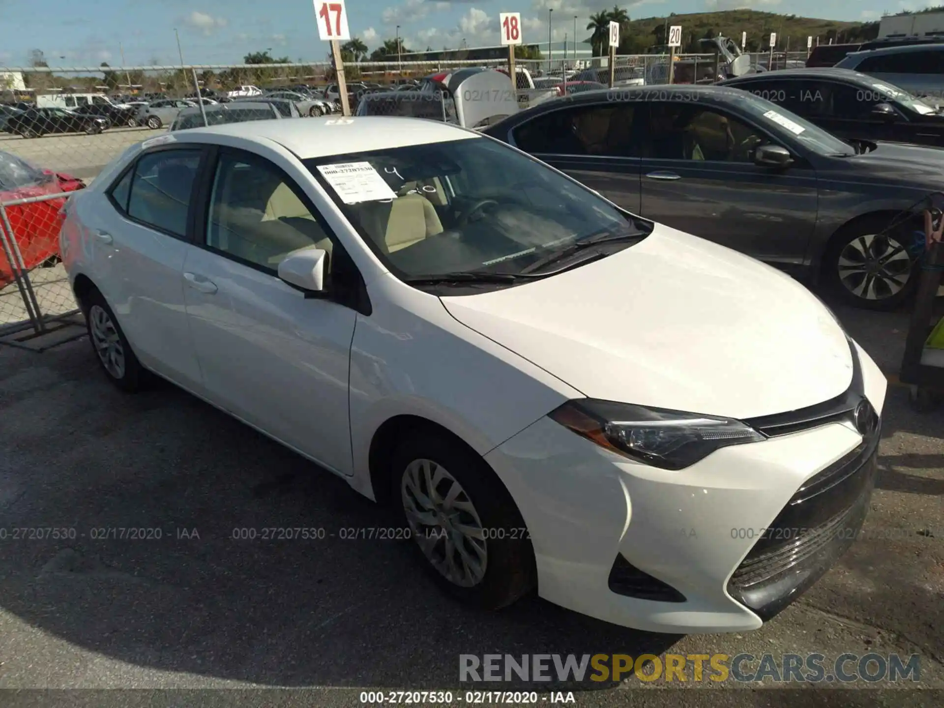 1 Photograph of a damaged car 5YFBURHE3KP935894 TOYOTA COROLLA 2019