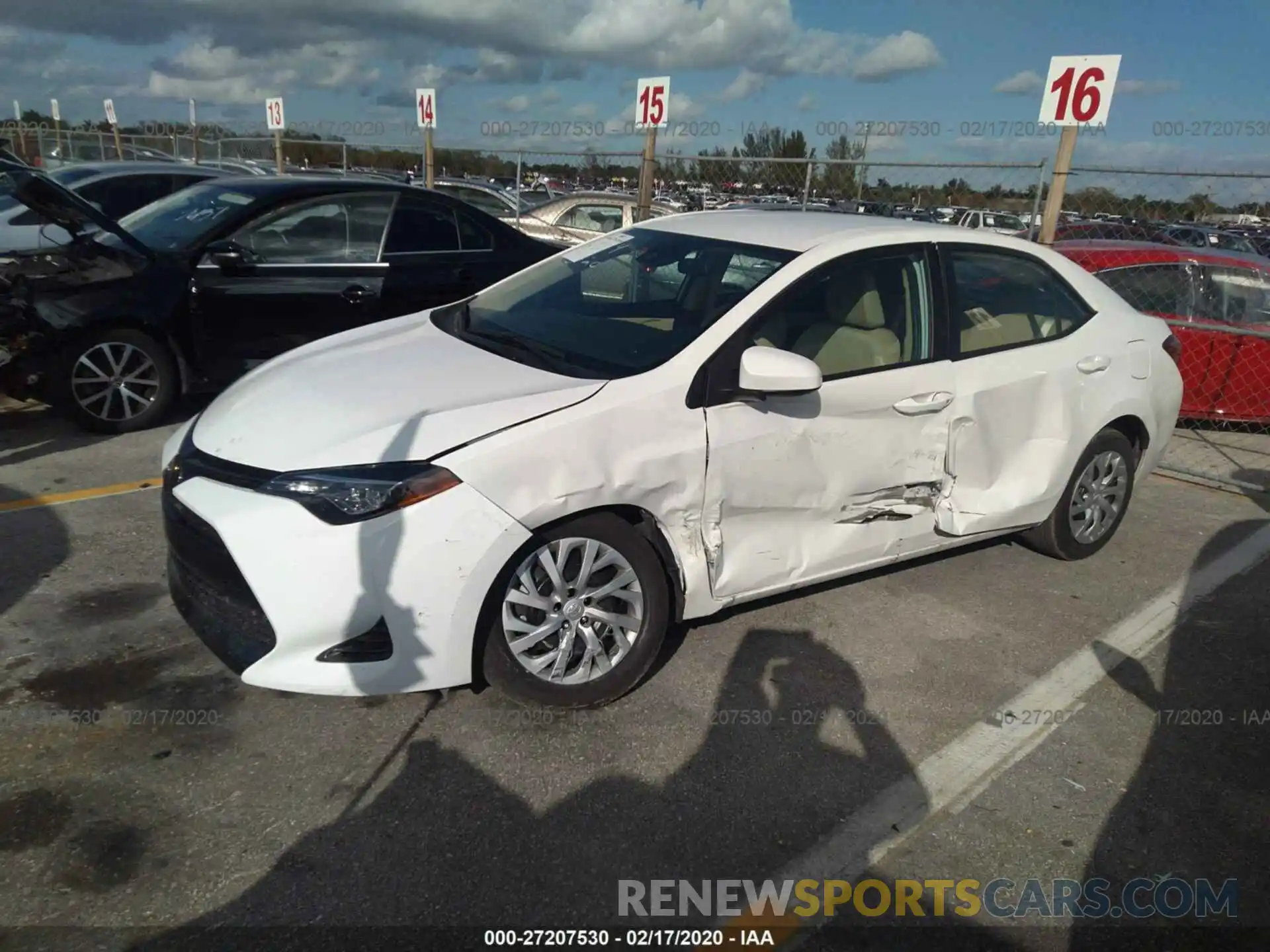 2 Photograph of a damaged car 5YFBURHE3KP935894 TOYOTA COROLLA 2019