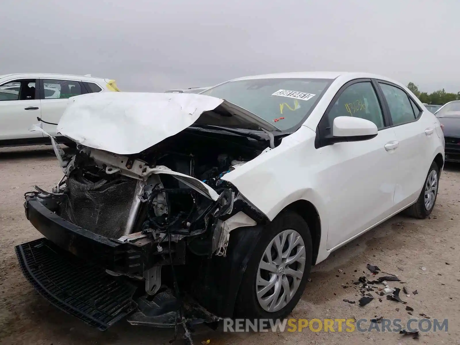 2 Photograph of a damaged car 5YFBURHE3KP936804 TOYOTA COROLLA 2019