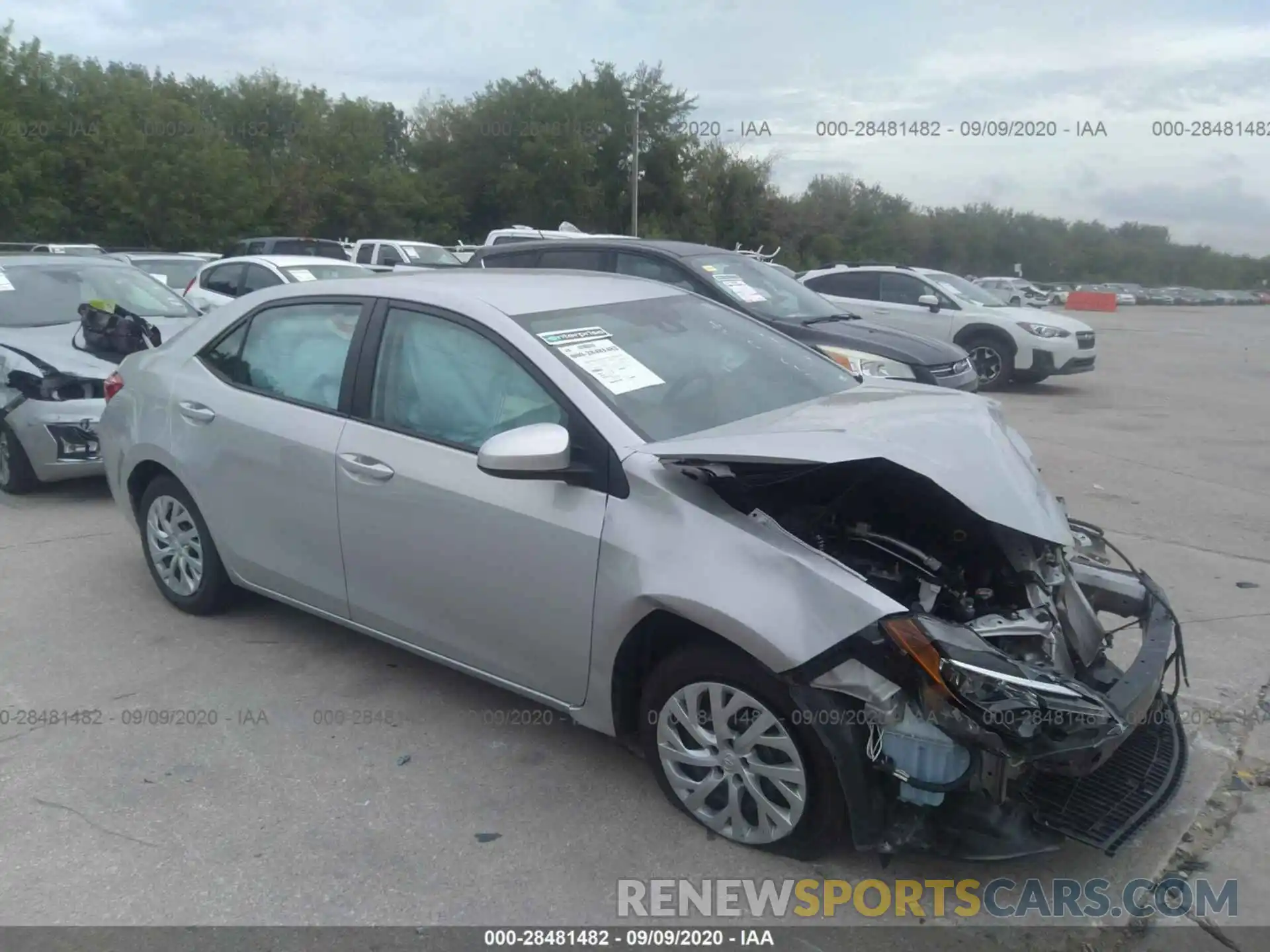 1 Photograph of a damaged car 5YFBURHE3KP937094 TOYOTA COROLLA 2019