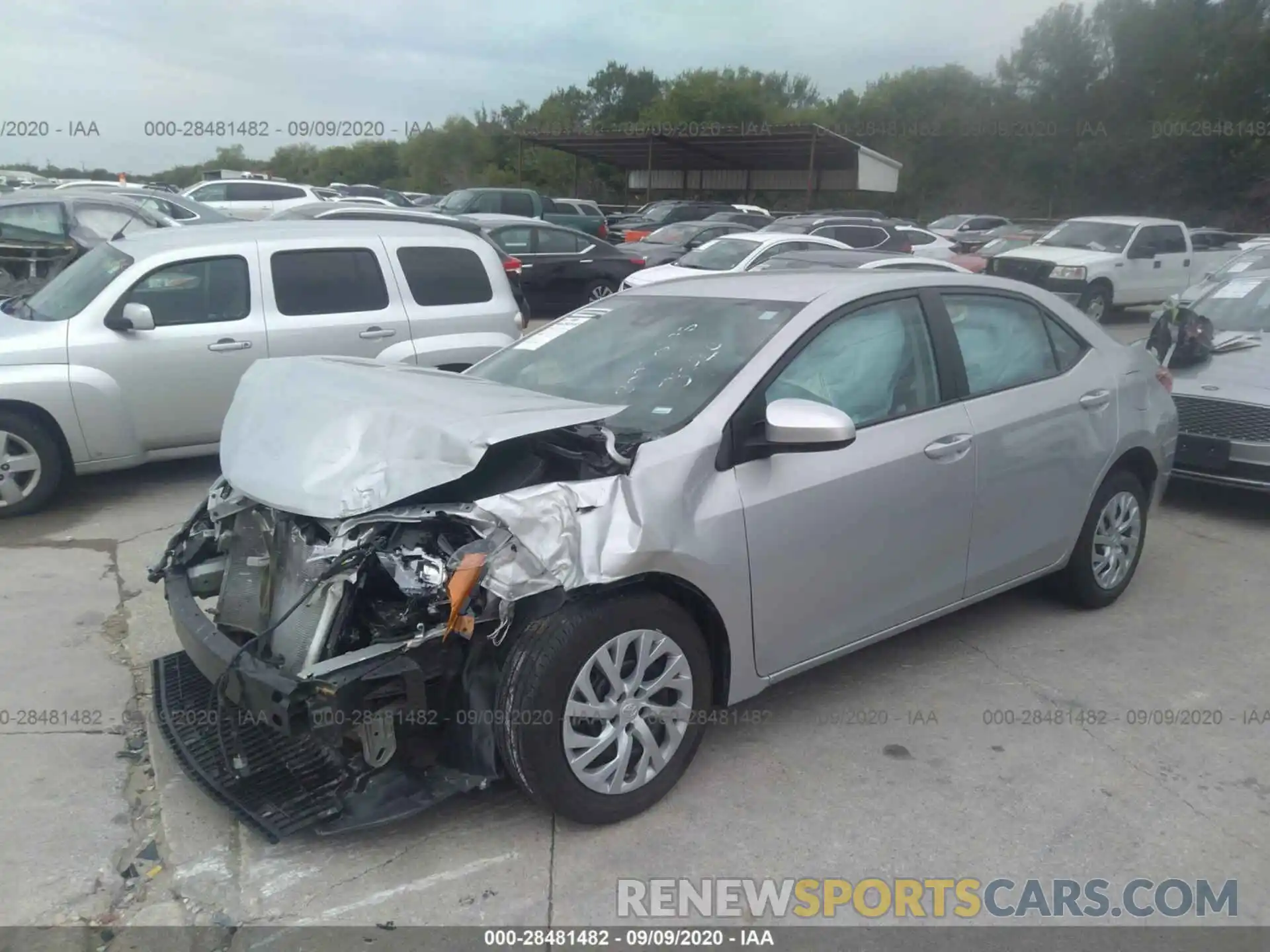 2 Photograph of a damaged car 5YFBURHE3KP937094 TOYOTA COROLLA 2019