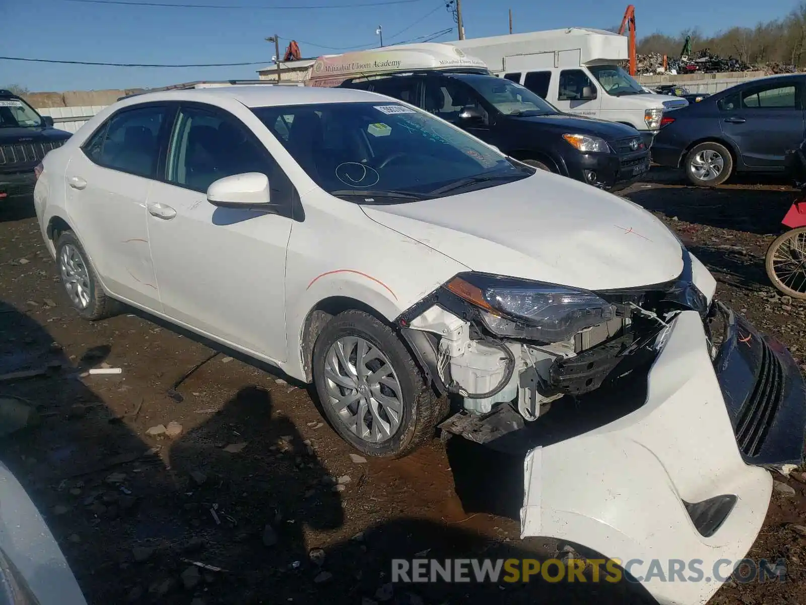 1 Photograph of a damaged car 5YFBURHE3KP938973 TOYOTA COROLLA 2019