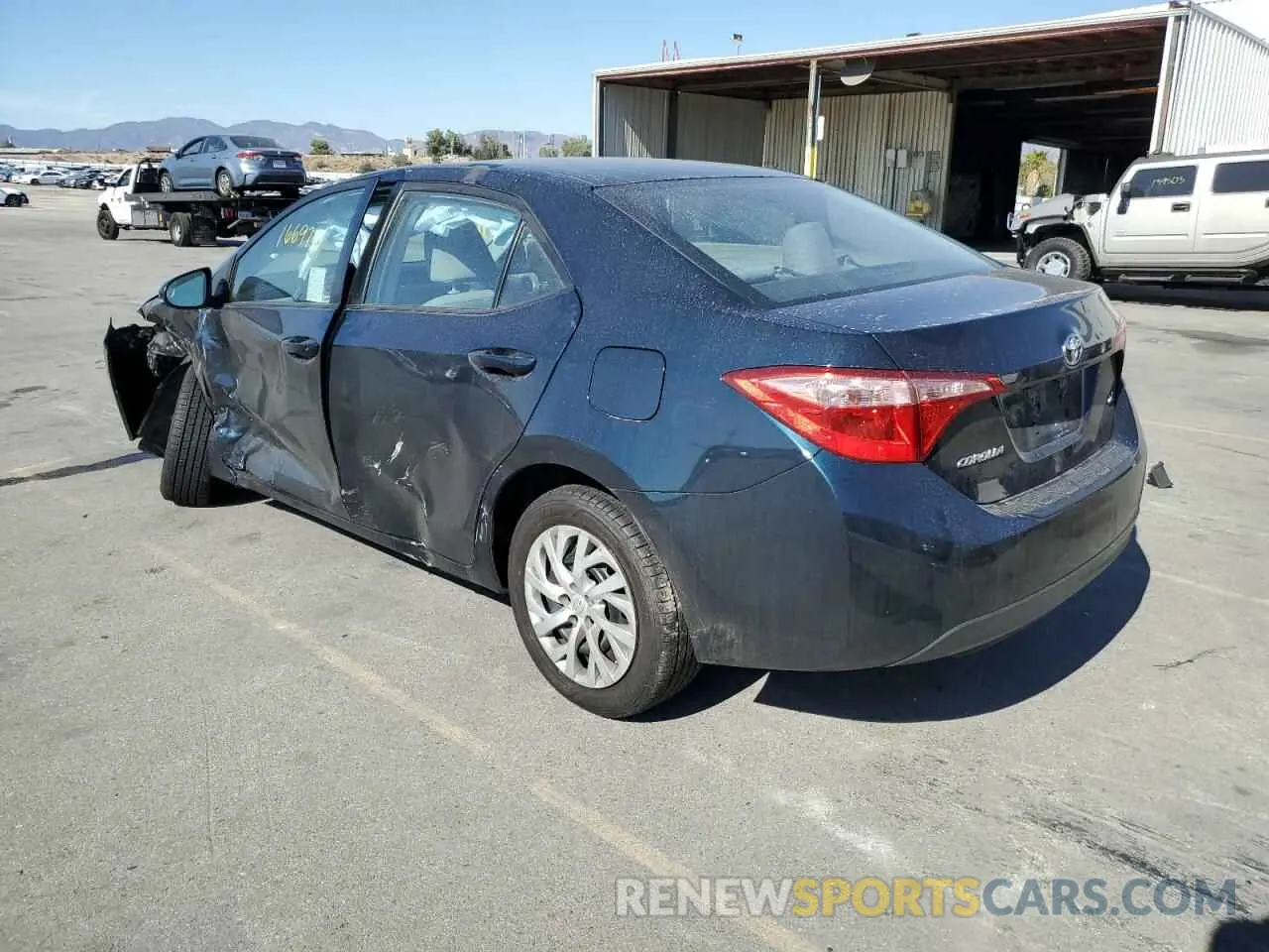 3 Photograph of a damaged car 5YFBURHE3KP939492 TOYOTA COROLLA 2019