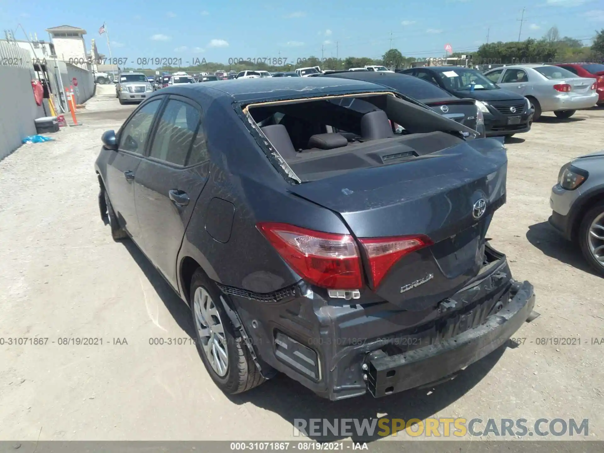 3 Photograph of a damaged car 5YFBURHE3KP940657 TOYOTA COROLLA 2019