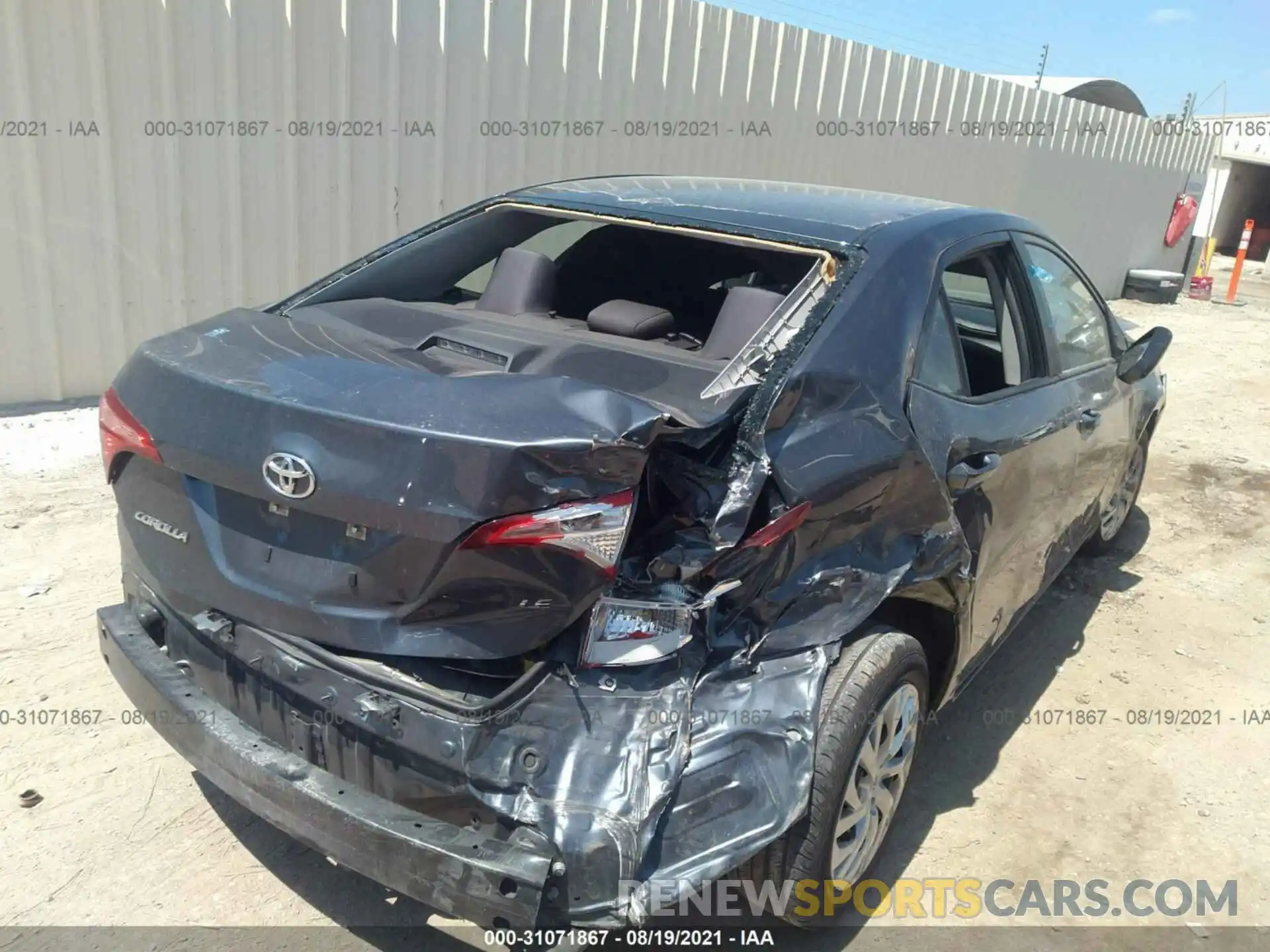 4 Photograph of a damaged car 5YFBURHE3KP940657 TOYOTA COROLLA 2019