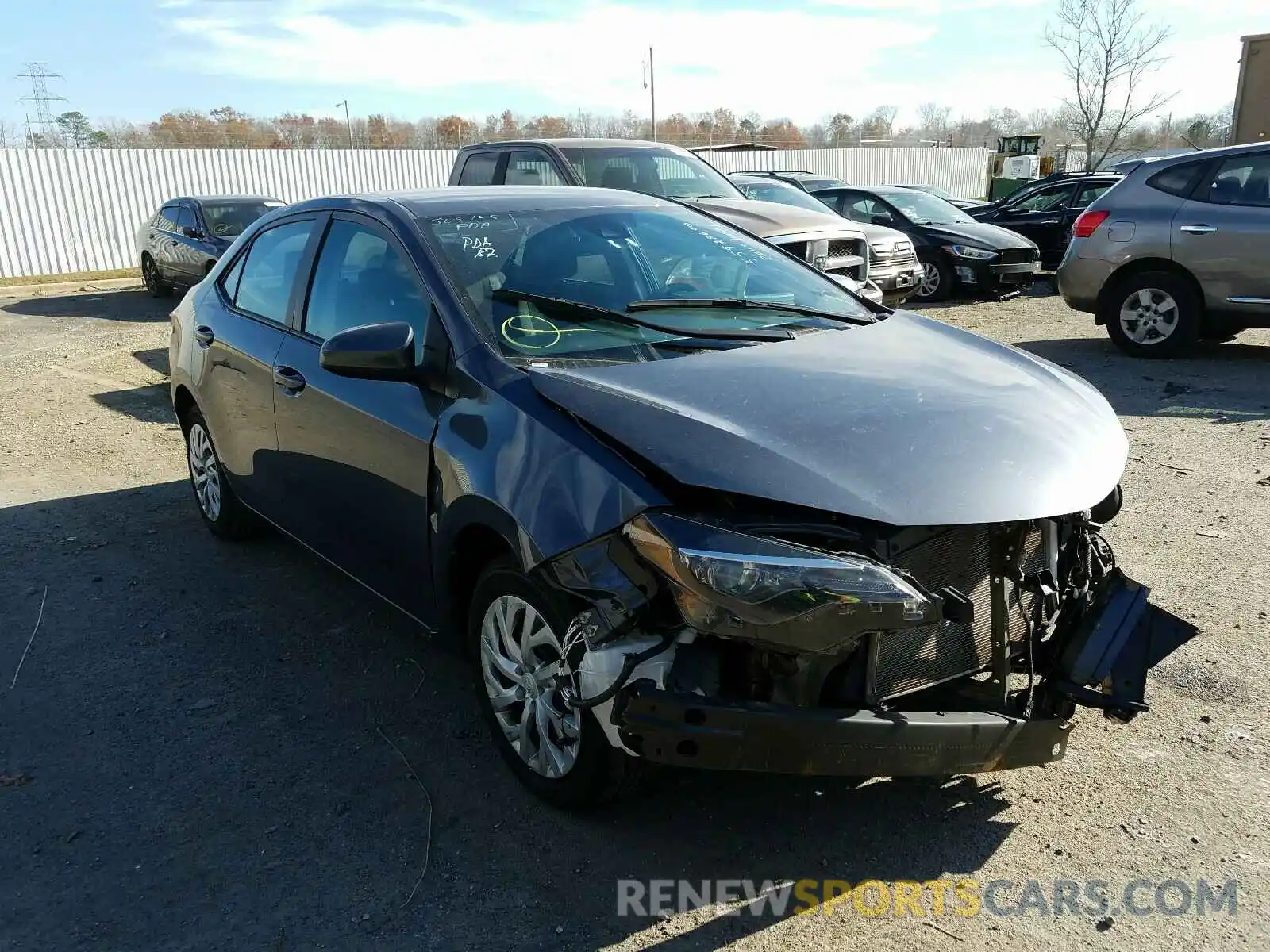 1 Photograph of a damaged car 5YFBURHE3KP941355 TOYOTA COROLLA 2019