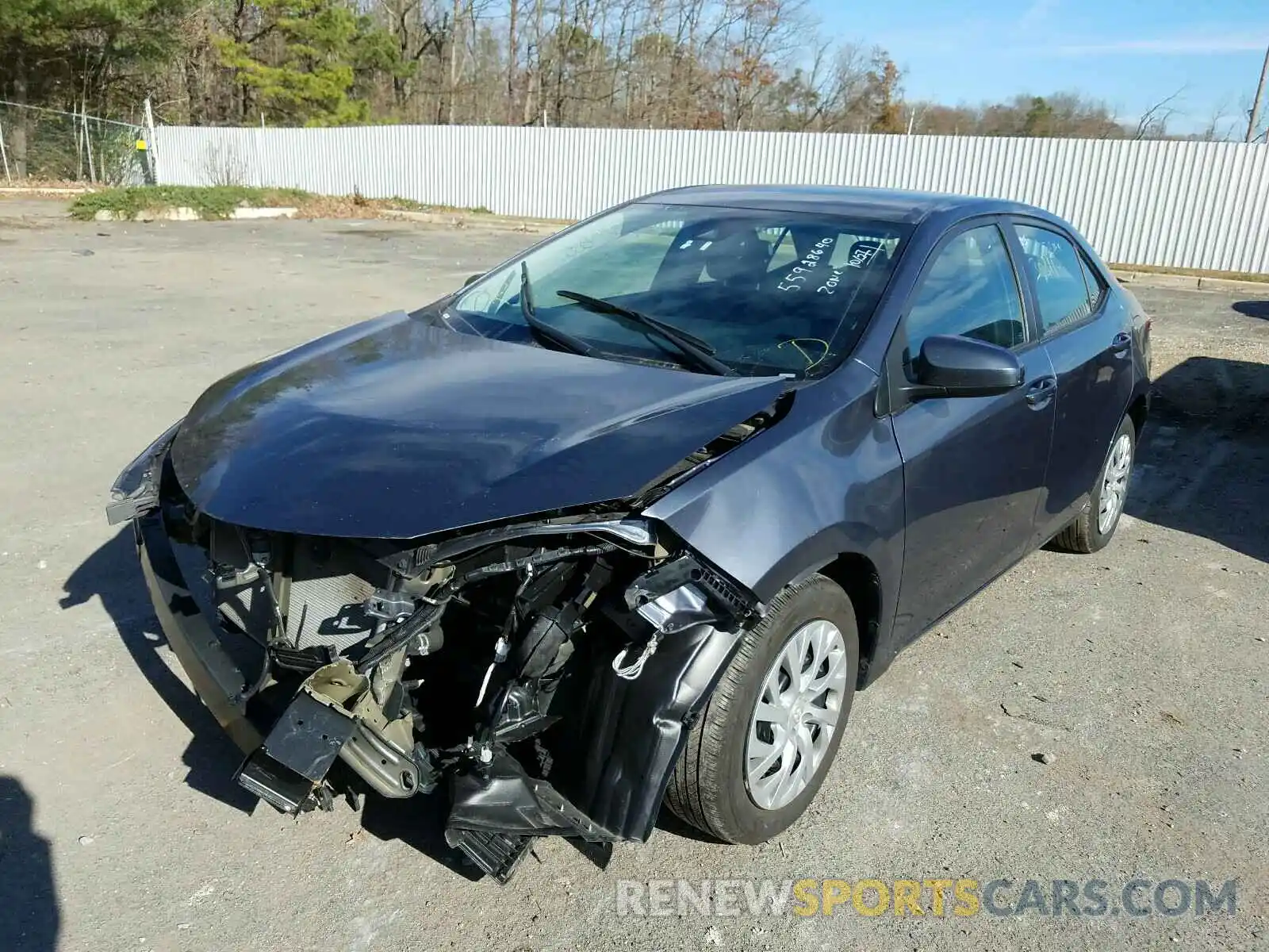 2 Photograph of a damaged car 5YFBURHE3KP941355 TOYOTA COROLLA 2019