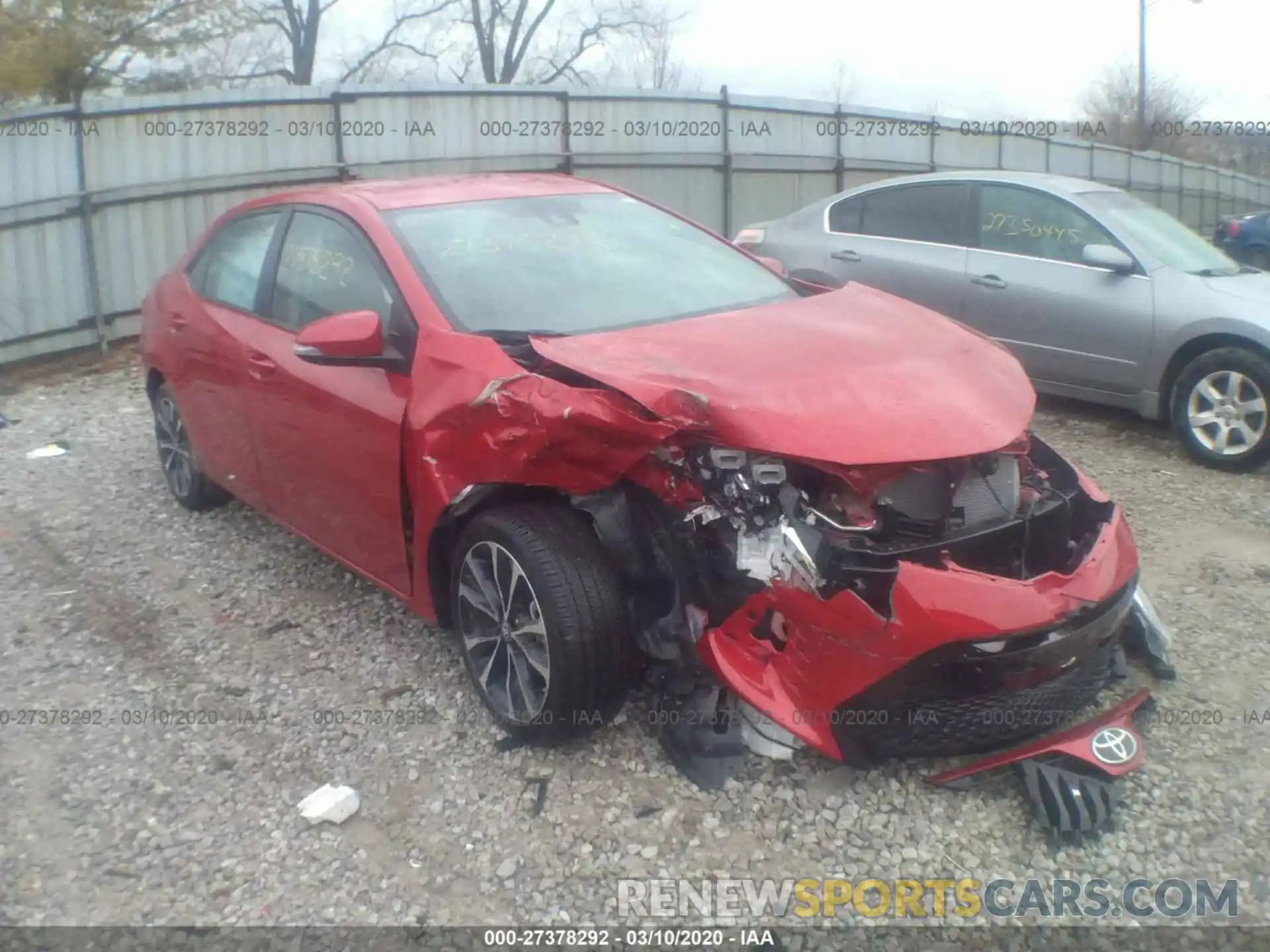 1 Photograph of a damaged car 5YFBURHE3KP943316 TOYOTA COROLLA 2019