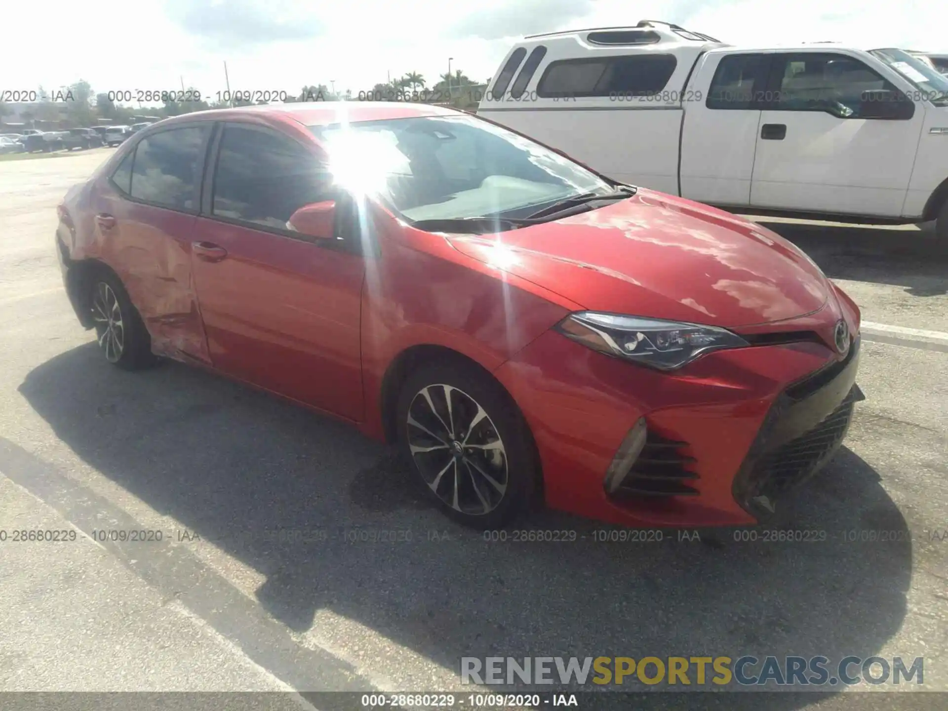 1 Photograph of a damaged car 5YFBURHE3KP943977 TOYOTA COROLLA 2019