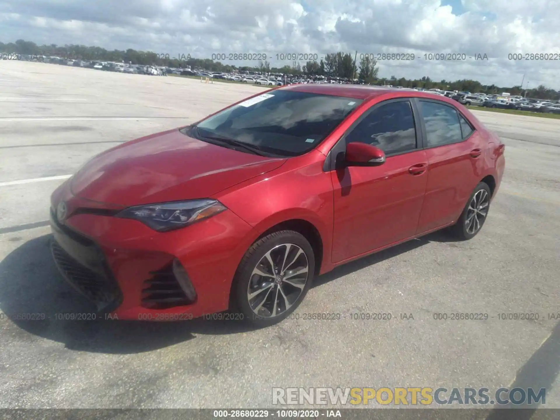 2 Photograph of a damaged car 5YFBURHE3KP943977 TOYOTA COROLLA 2019