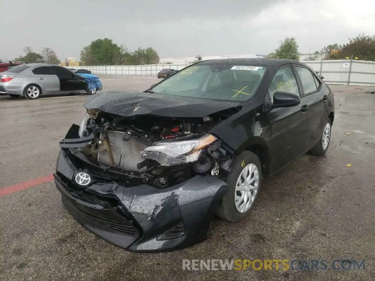 2 Photograph of a damaged car 5YFBURHE3KP944756 TOYOTA COROLLA 2019