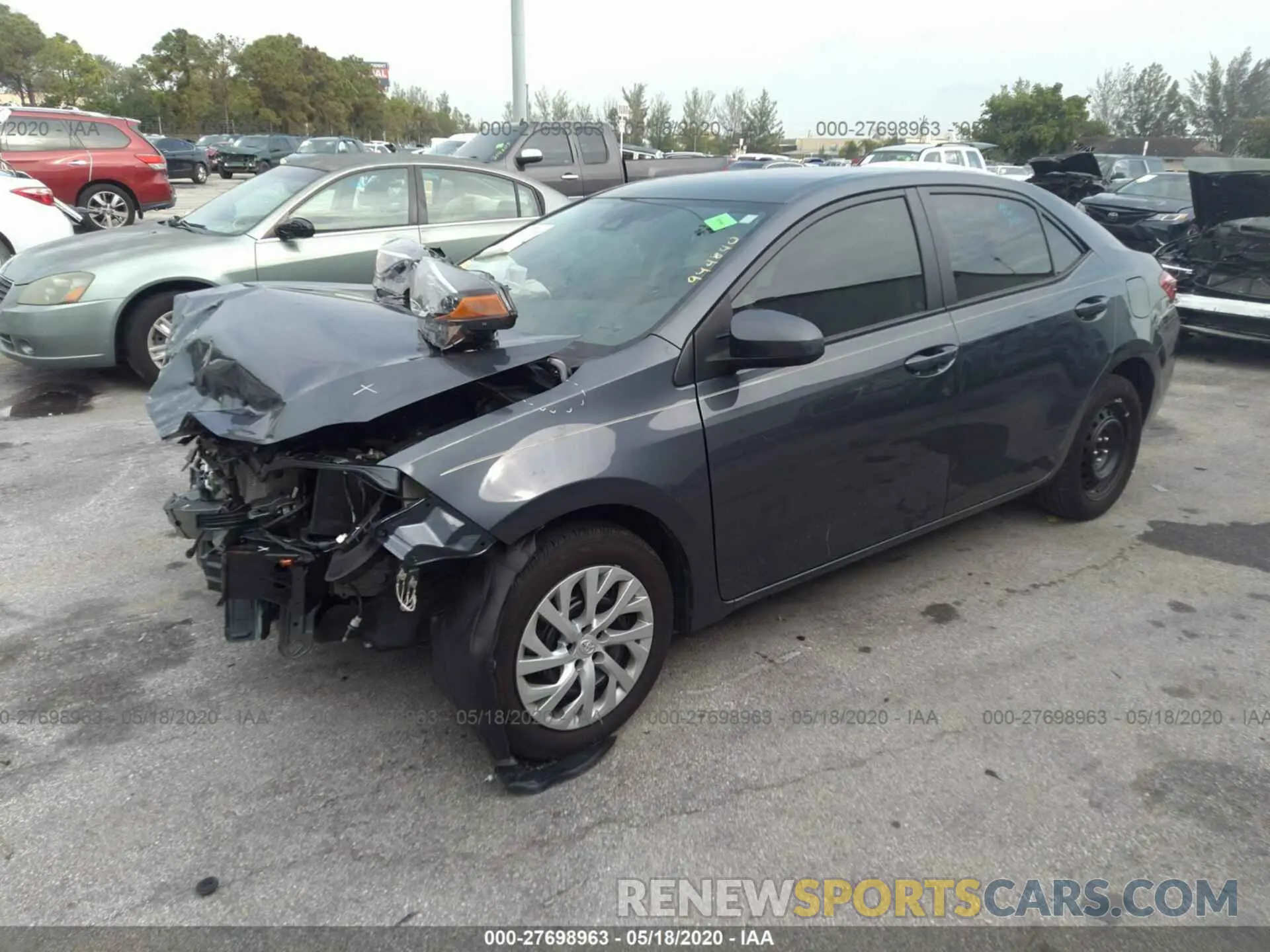 2 Photograph of a damaged car 5YFBURHE3KP944840 TOYOTA COROLLA 2019