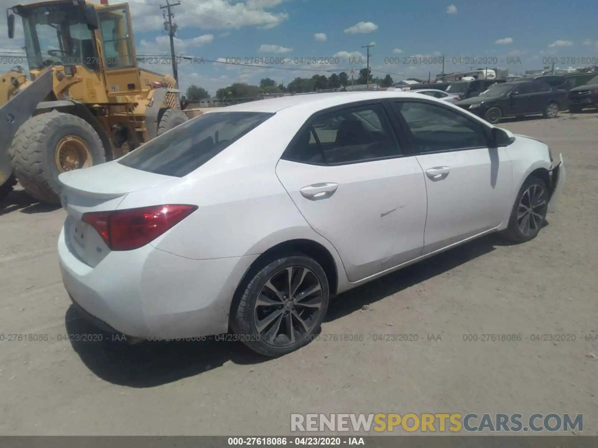 4 Photograph of a damaged car 5YFBURHE3KP944885 TOYOTA COROLLA 2019