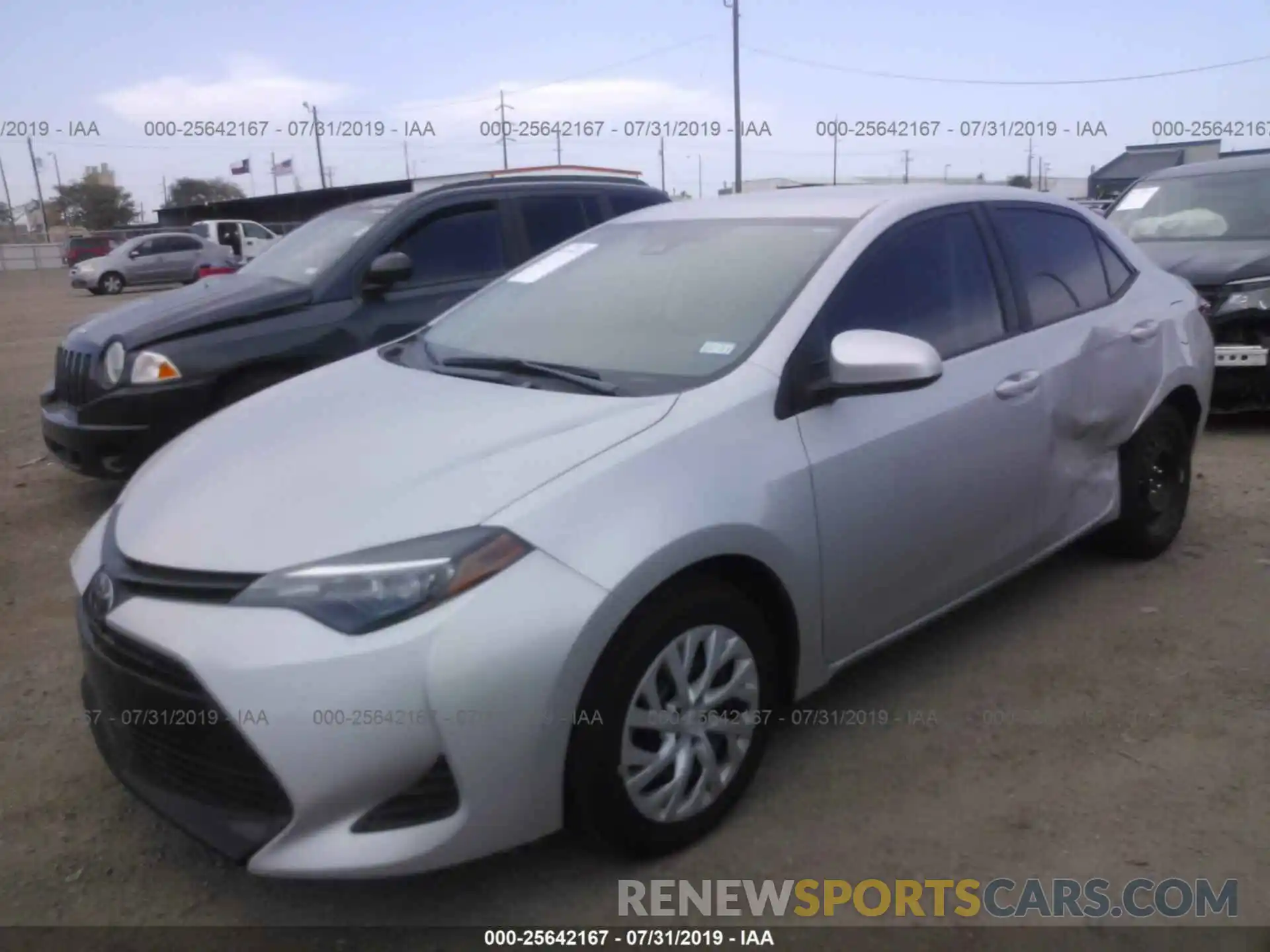 2 Photograph of a damaged car 5YFBURHE3KP946121 TOYOTA COROLLA 2019