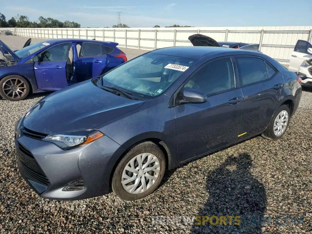 1 Photograph of a damaged car 5YFBURHE3KP949410 TOYOTA COROLLA 2019