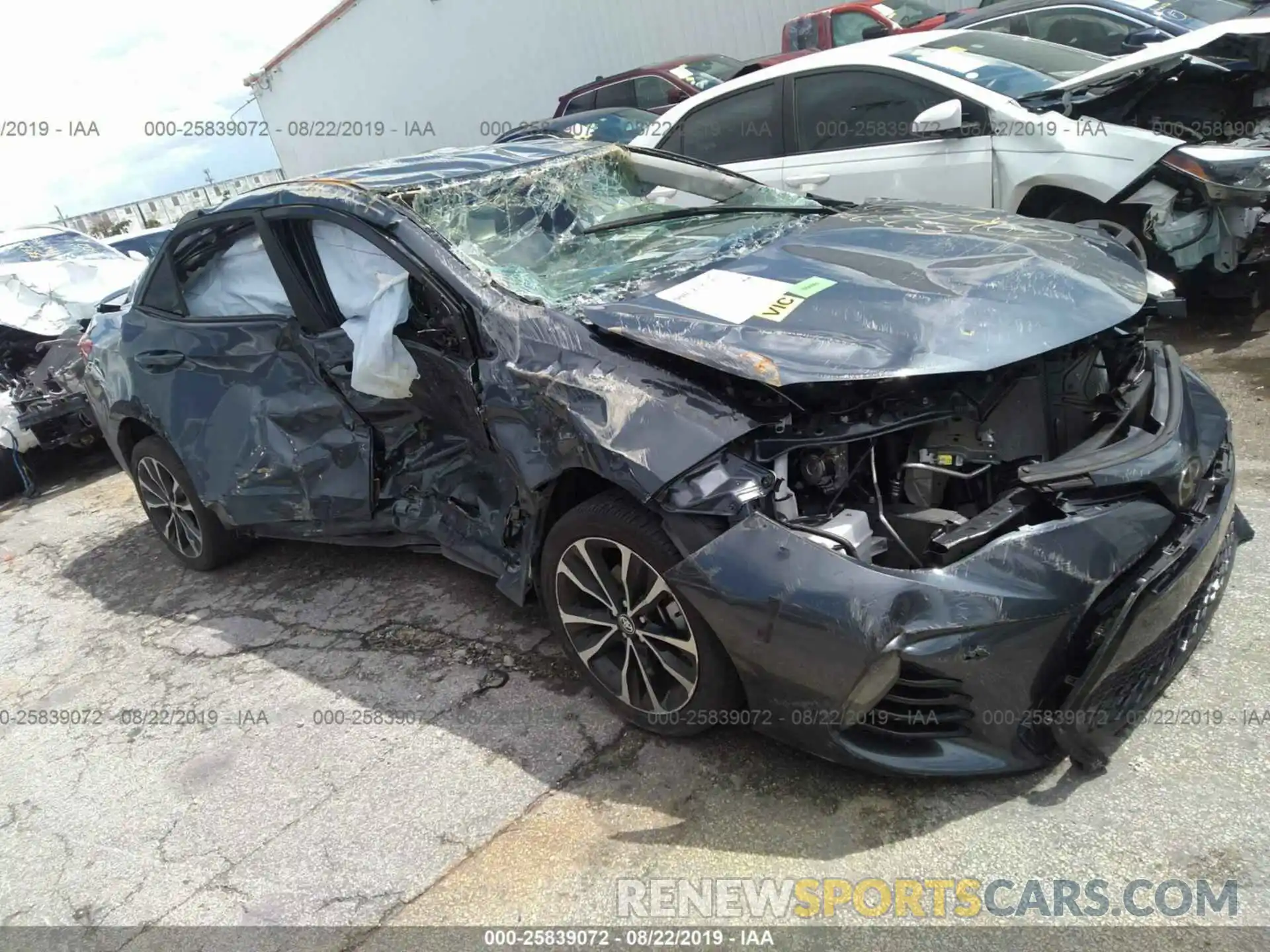 1 Photograph of a damaged car 5YFBURHE4KP857397 TOYOTA COROLLA 2019