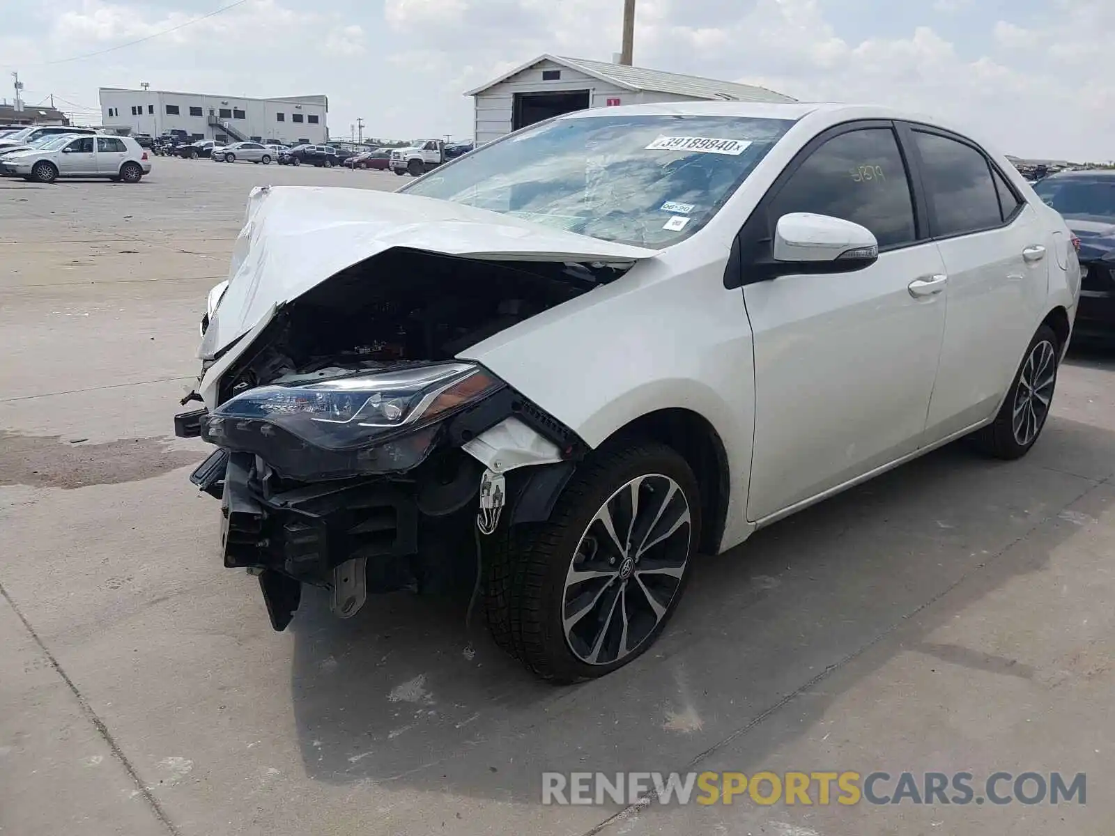 2 Photograph of a damaged car 5YFBURHE4KP859795 TOYOTA COROLLA 2019