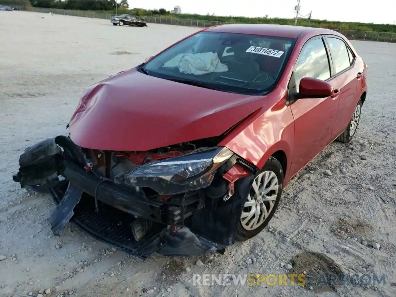 2 Photograph of a damaged car 5YFBURHE4KP860297 TOYOTA COROLLA 2019