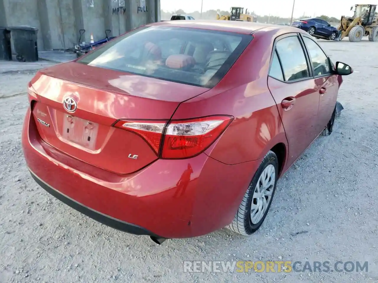 4 Photograph of a damaged car 5YFBURHE4KP860297 TOYOTA COROLLA 2019