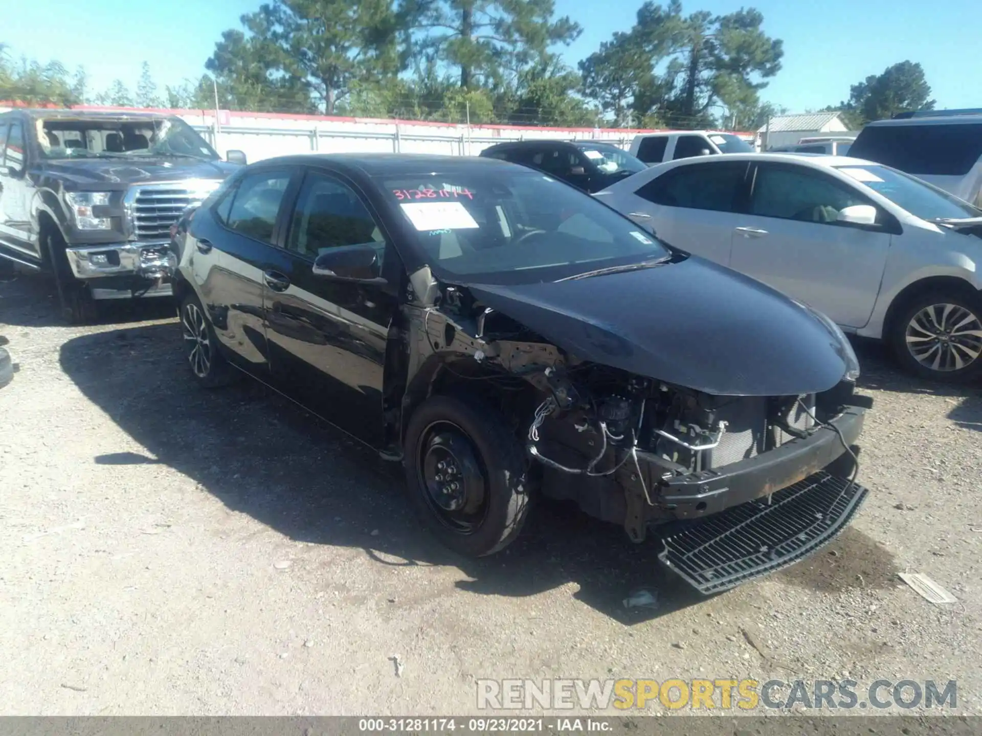 1 Photograph of a damaged car 5YFBURHE4KP860414 TOYOTA COROLLA 2019