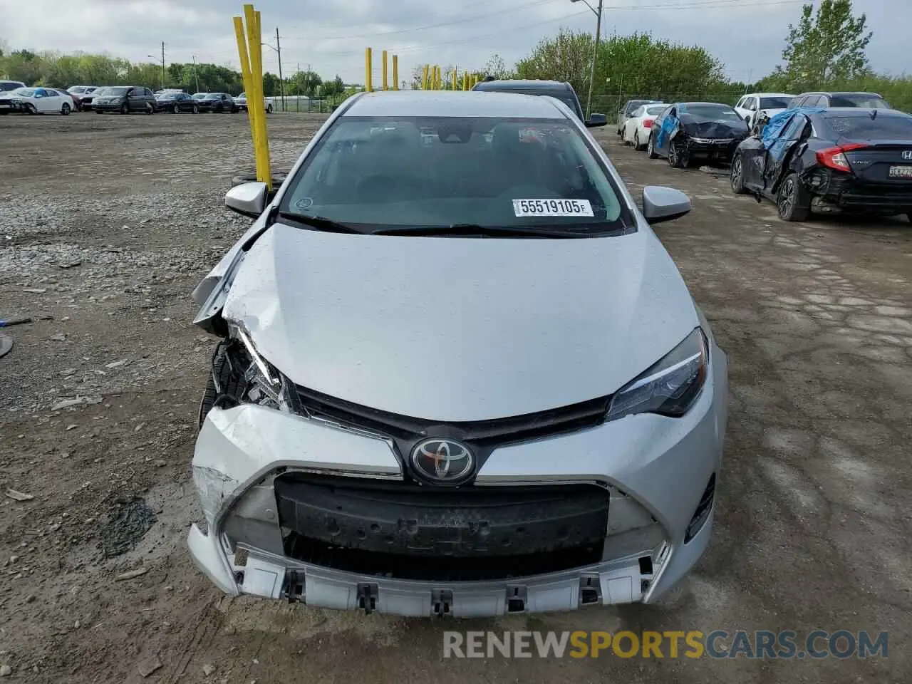 5 Photograph of a damaged car 5YFBURHE4KP860686 TOYOTA COROLLA 2019