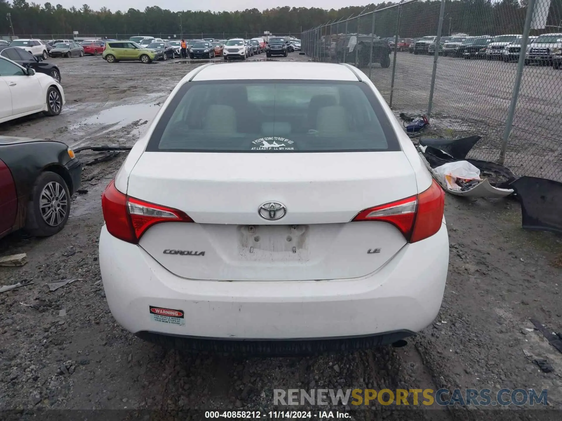 15 Photograph of a damaged car 5YFBURHE4KP861787 TOYOTA COROLLA 2019