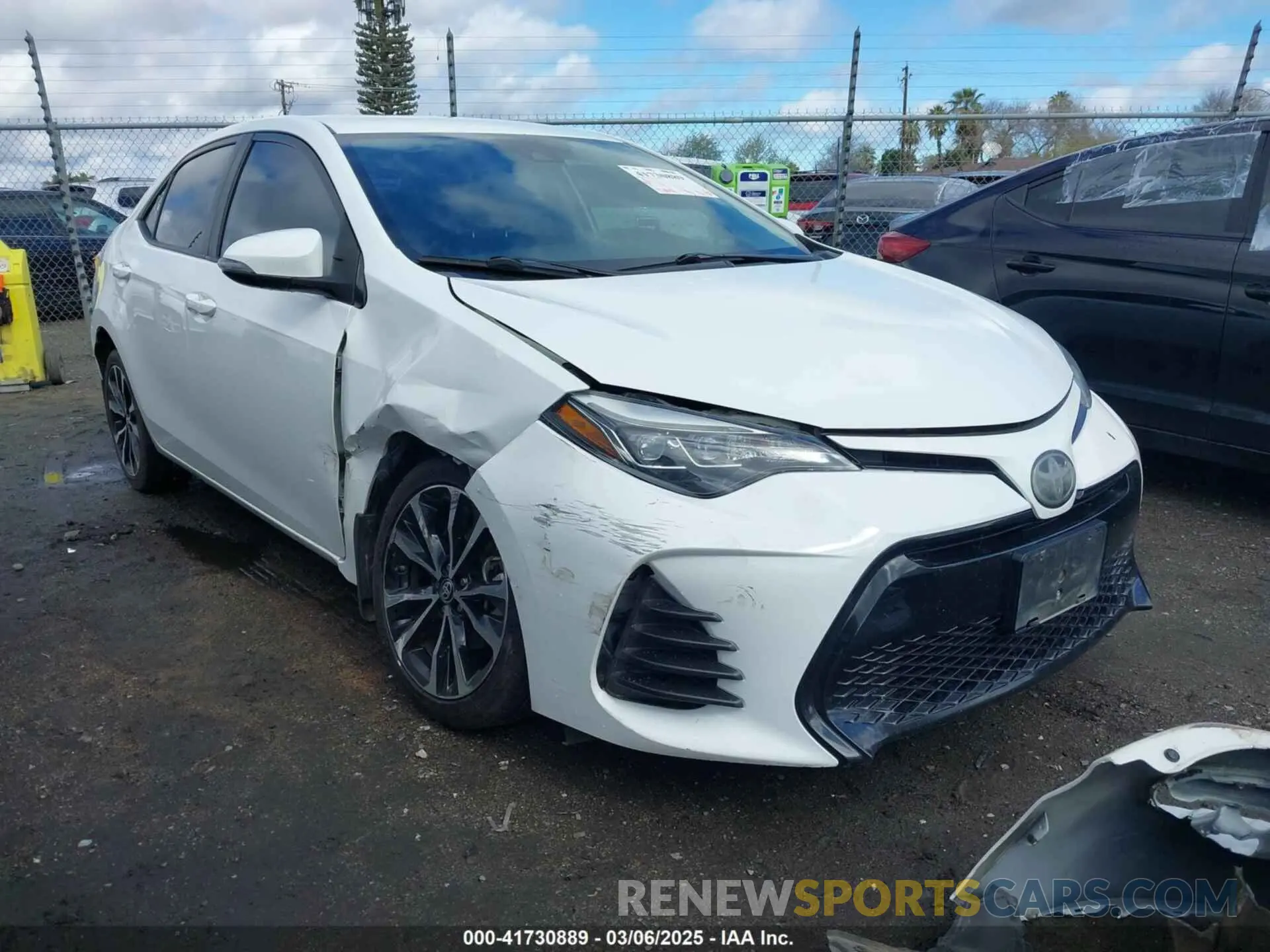 1 Photograph of a damaged car 5YFBURHE4KP867217 TOYOTA COROLLA 2019
