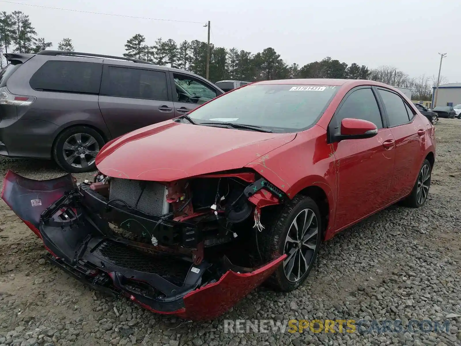 2 Photograph of a damaged car 5YFBURHE4KP868142 TOYOTA COROLLA 2019