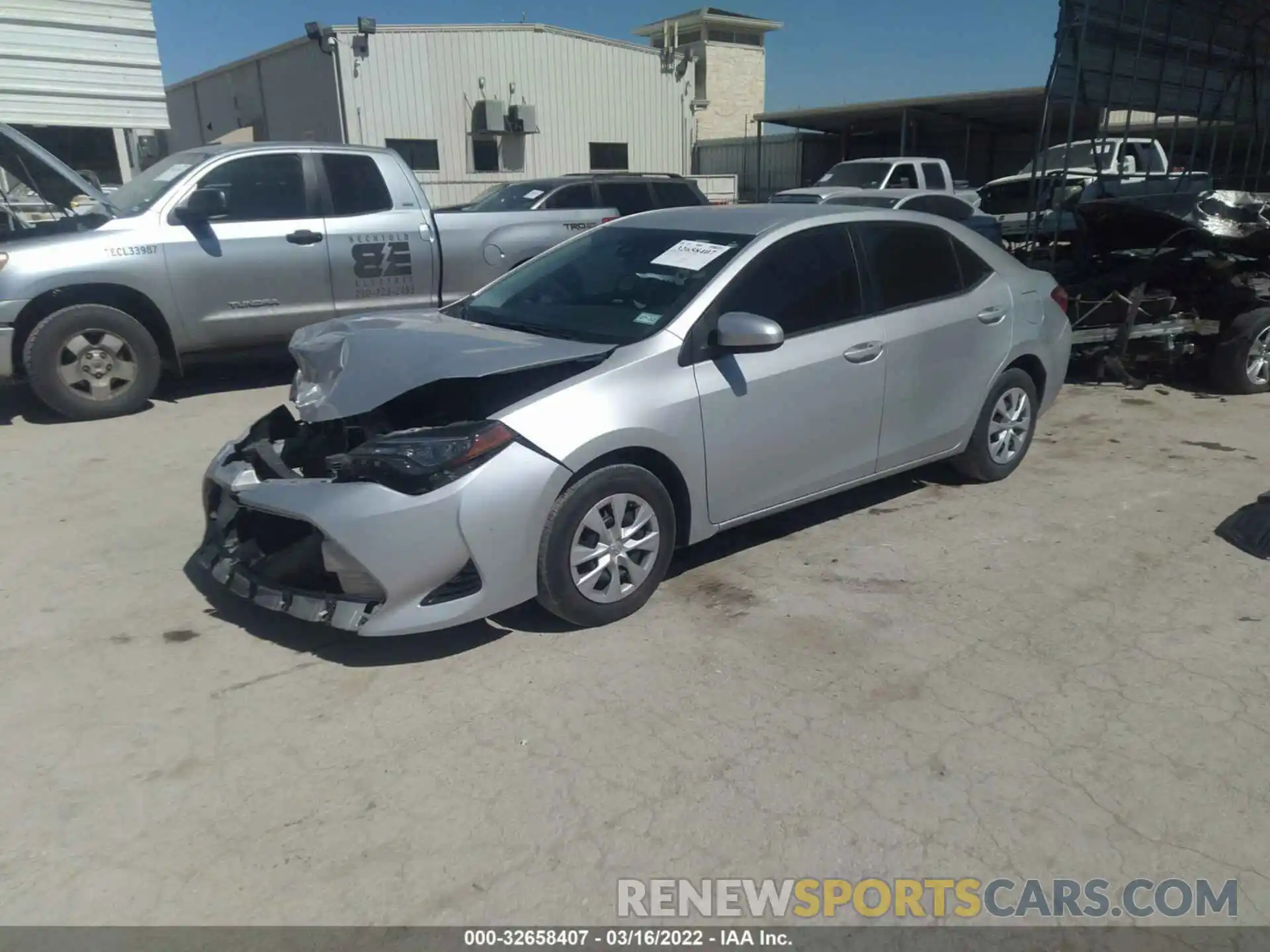 2 Photograph of a damaged car 5YFBURHE4KP868691 TOYOTA COROLLA 2019