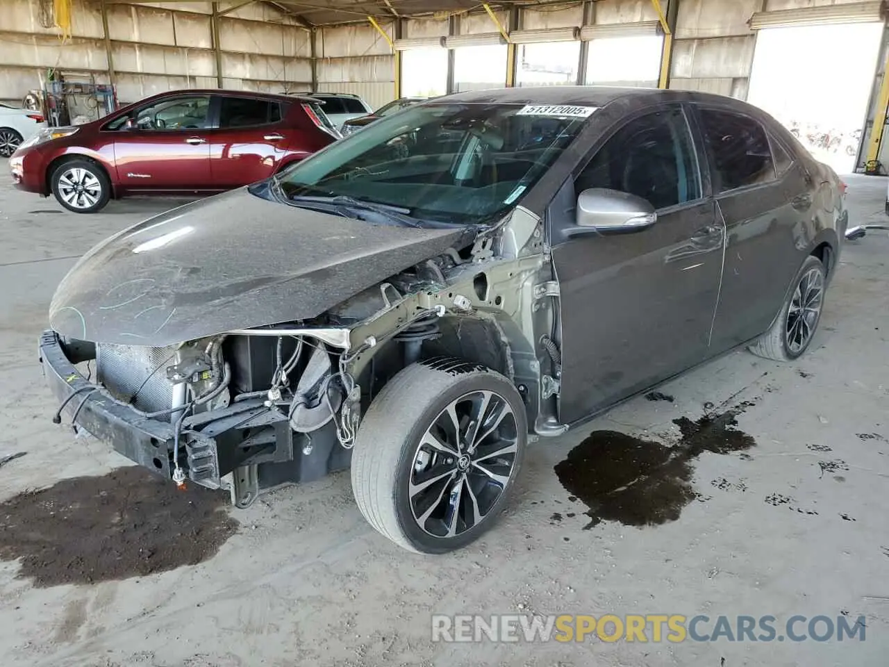 1 Photograph of a damaged car 5YFBURHE4KP870148 TOYOTA COROLLA 2019