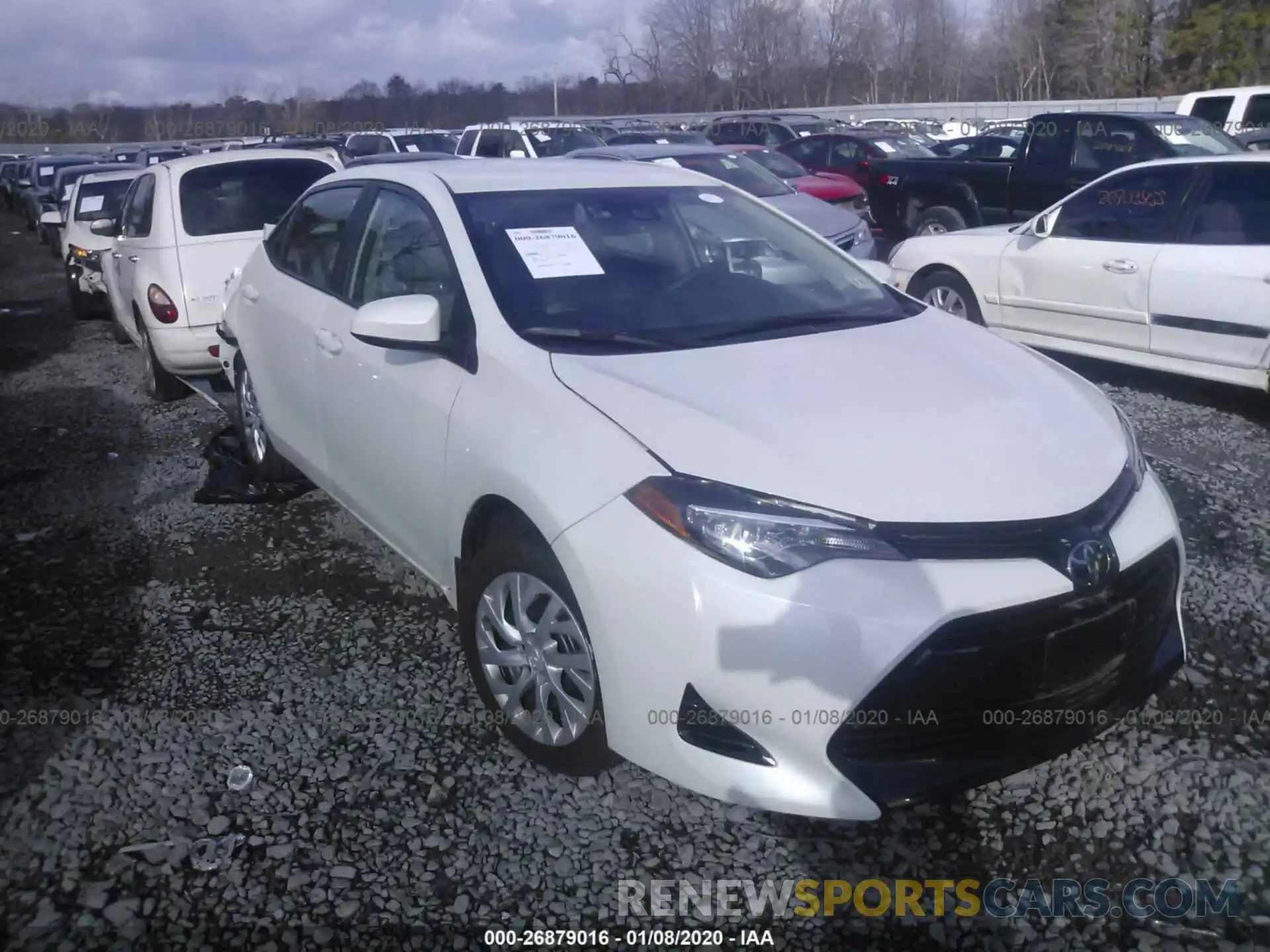 1 Photograph of a damaged car 5YFBURHE4KP870599 TOYOTA COROLLA 2019