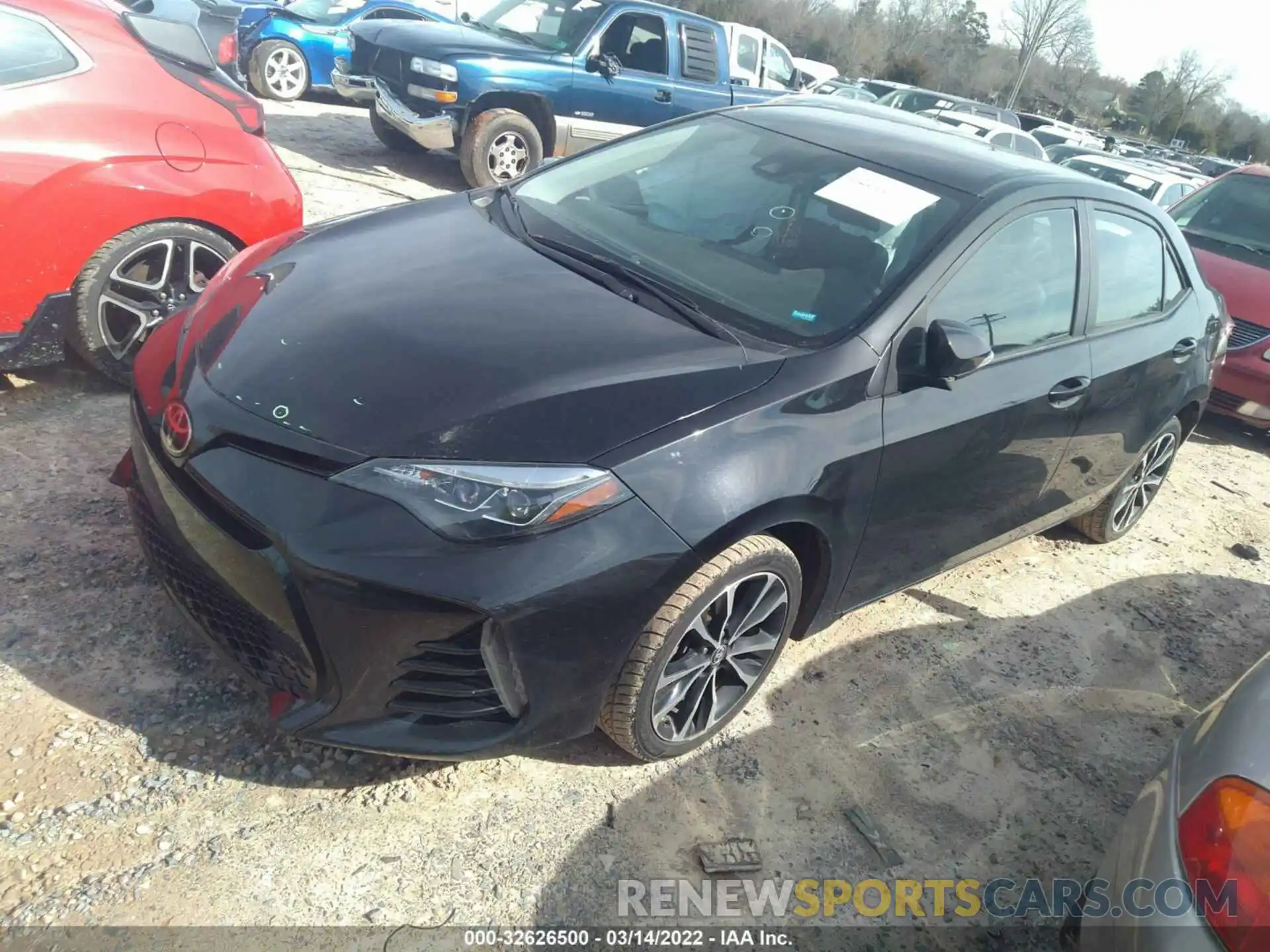 2 Photograph of a damaged car 5YFBURHE4KP871445 TOYOTA COROLLA 2019