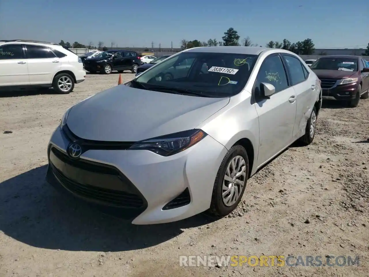 2 Photograph of a damaged car 5YFBURHE4KP873180 TOYOTA COROLLA 2019