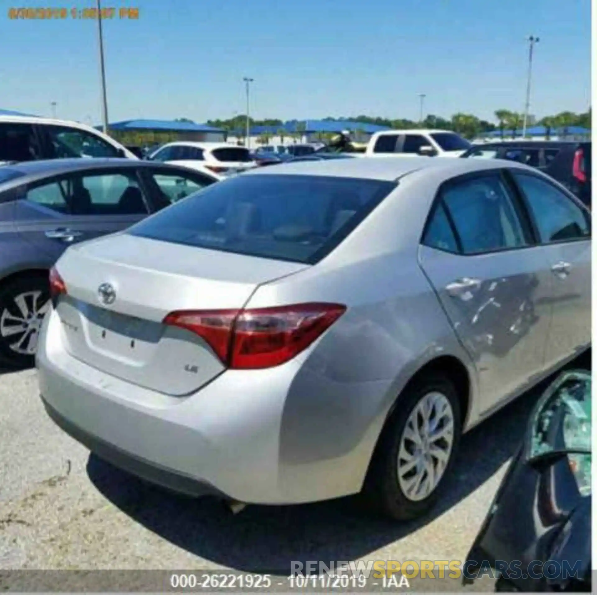 4 Photograph of a damaged car 5YFBURHE4KP873504 TOYOTA COROLLA 2019