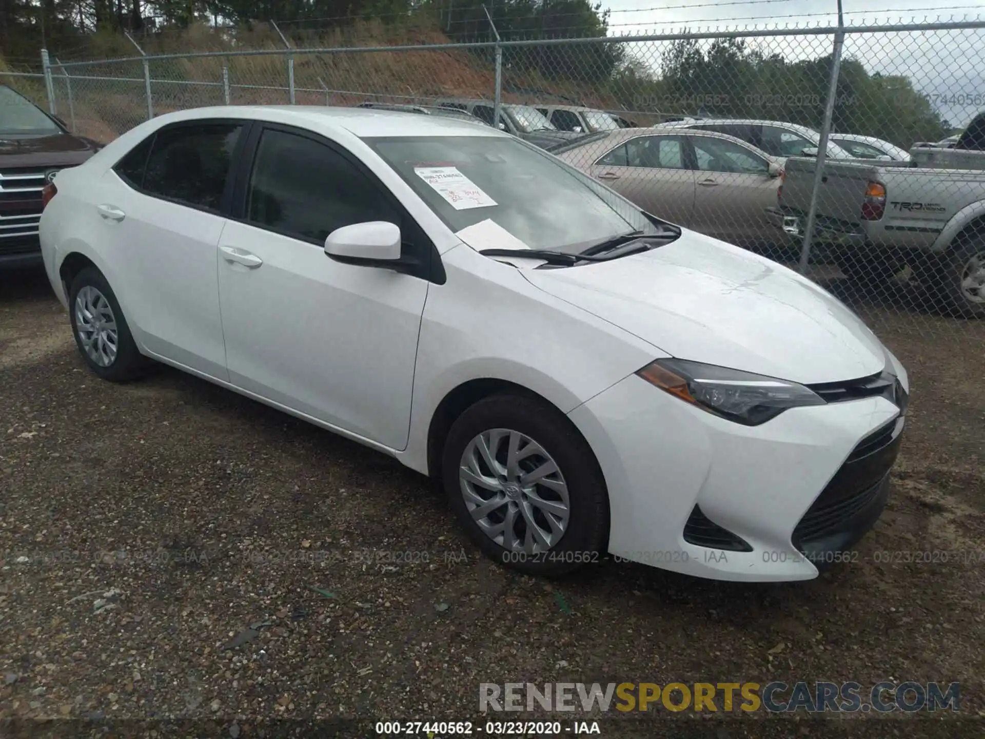 1 Photograph of a damaged car 5YFBURHE4KP879884 TOYOTA COROLLA 2019