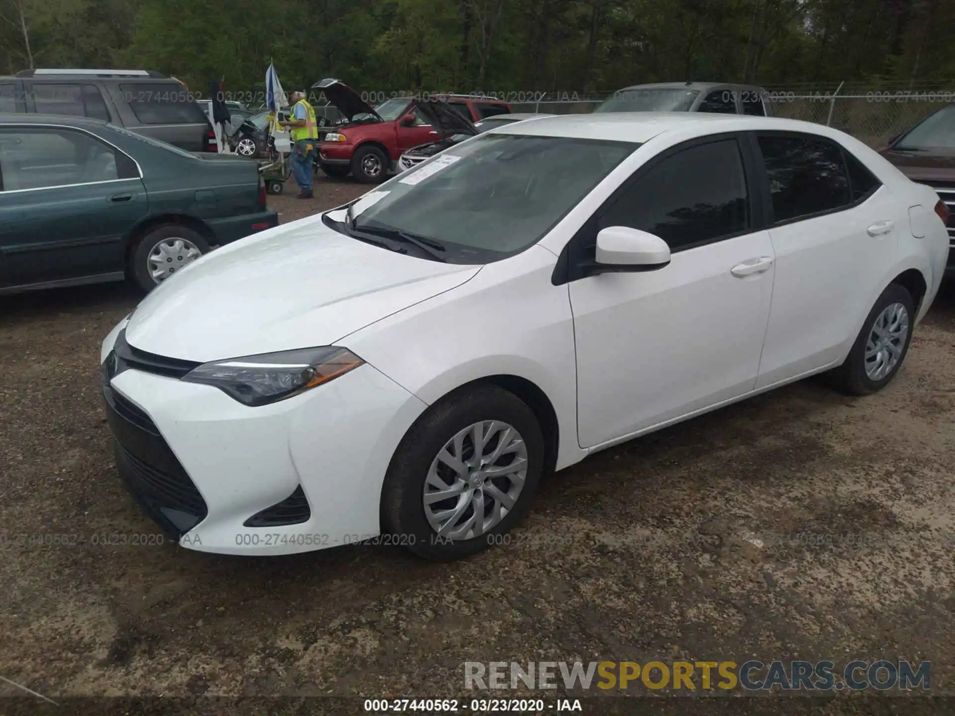 2 Photograph of a damaged car 5YFBURHE4KP879884 TOYOTA COROLLA 2019