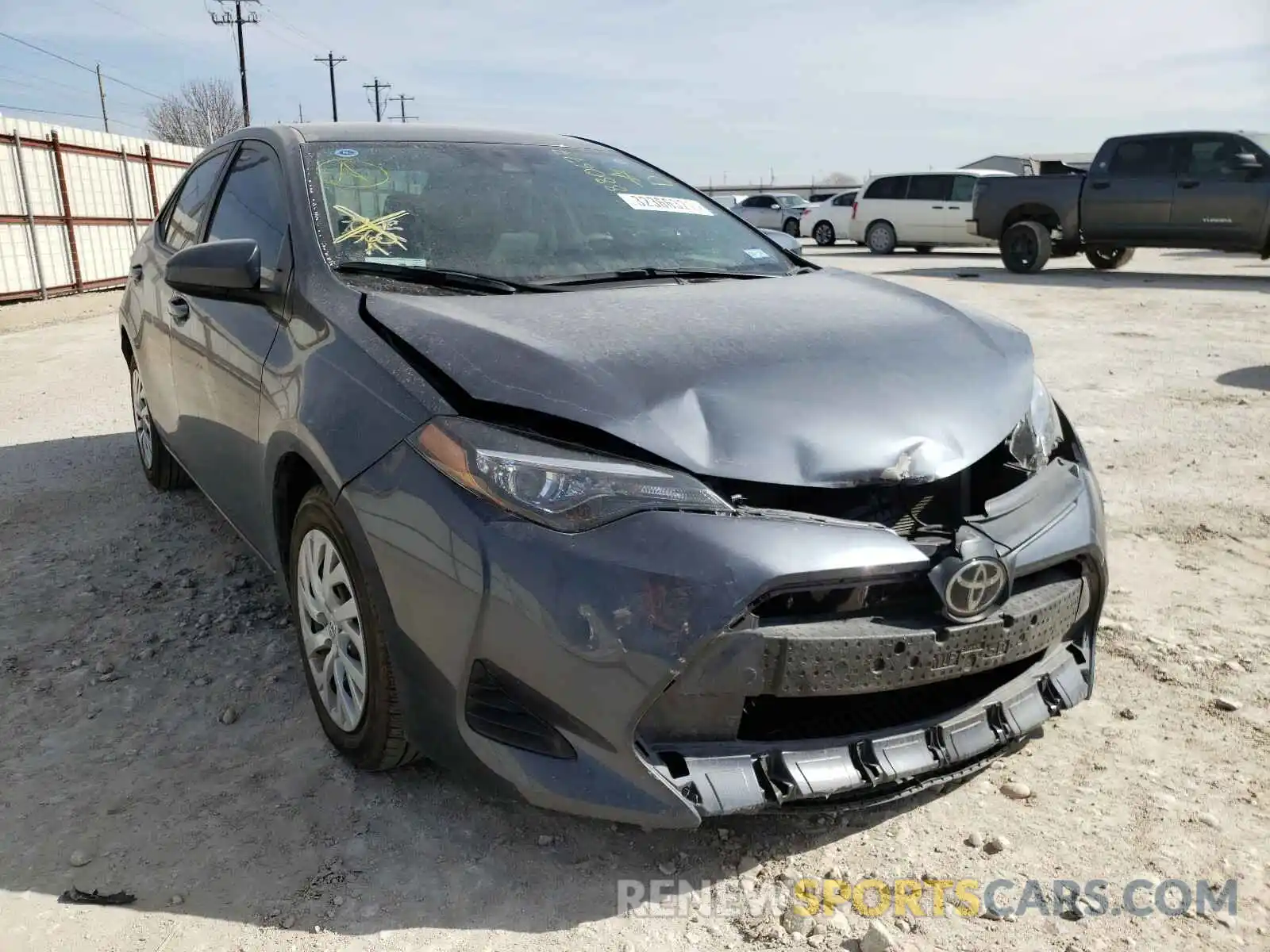 1 Photograph of a damaged car 5YFBURHE4KP880677 TOYOTA COROLLA 2019