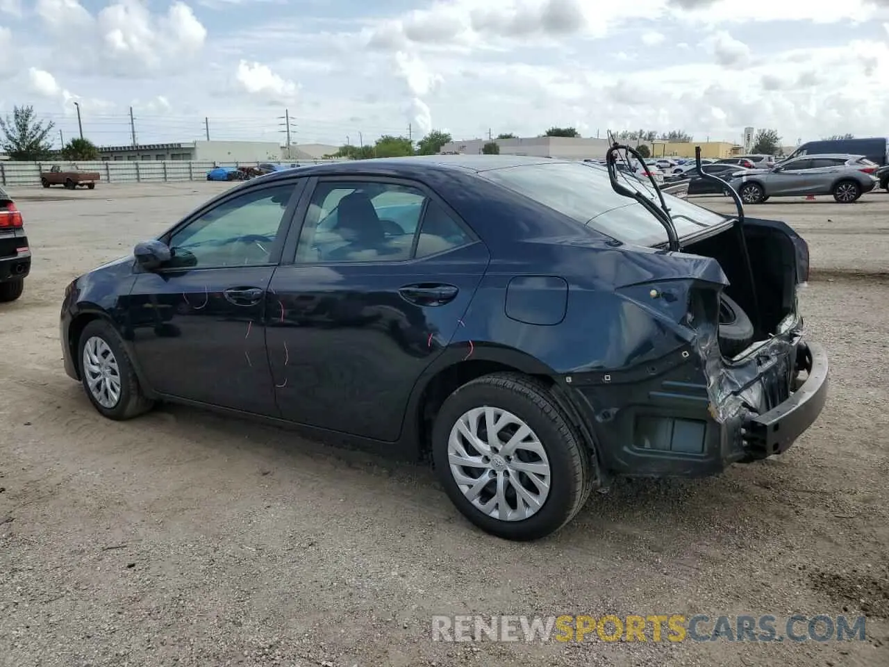 2 Photograph of a damaged car 5YFBURHE4KP880842 TOYOTA COROLLA 2019